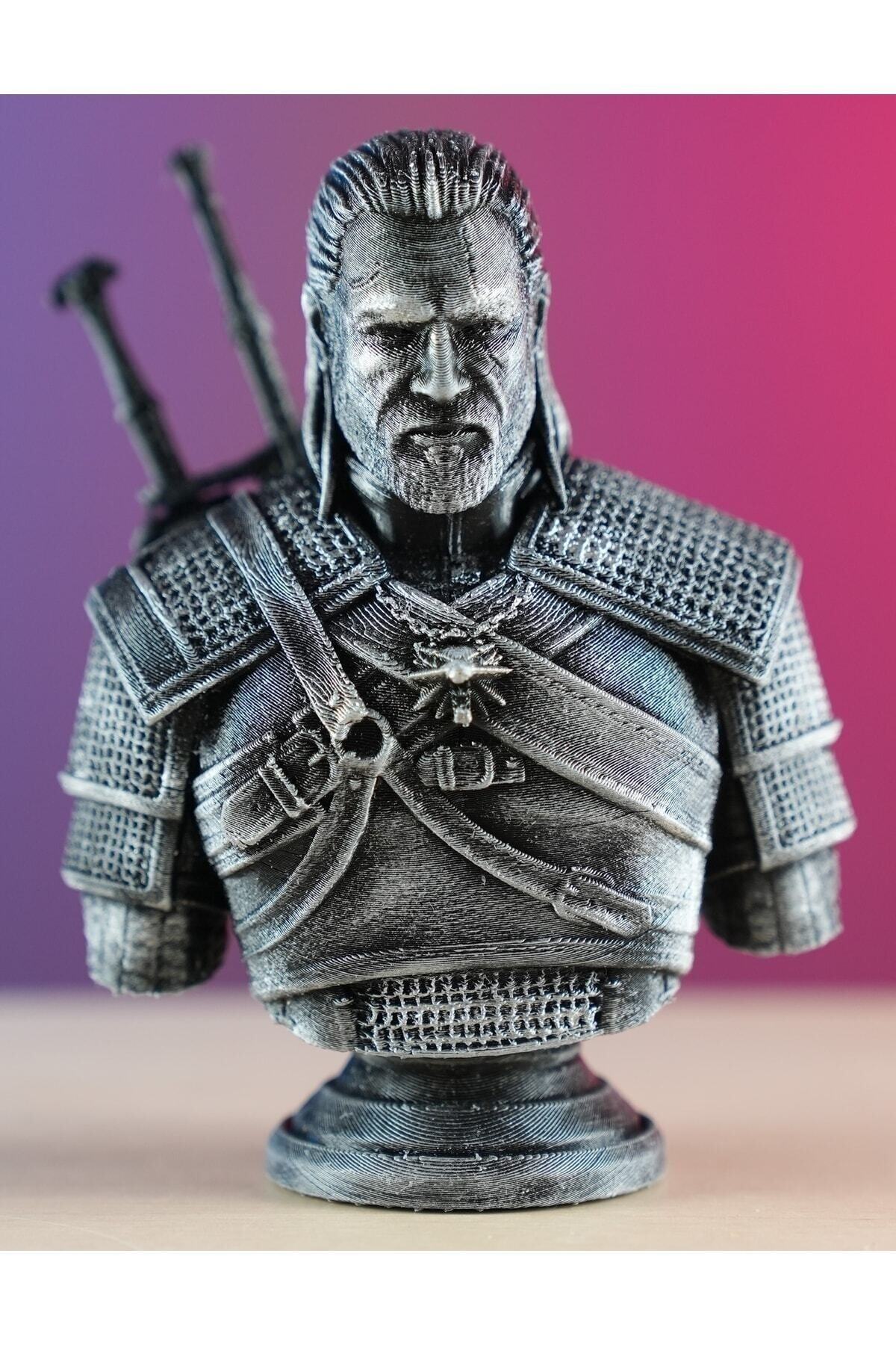 فیگور THE WITCHER GERALT OF RIVIA نیم تنه 13 سانتی متر از ترکیه YaspeCraft