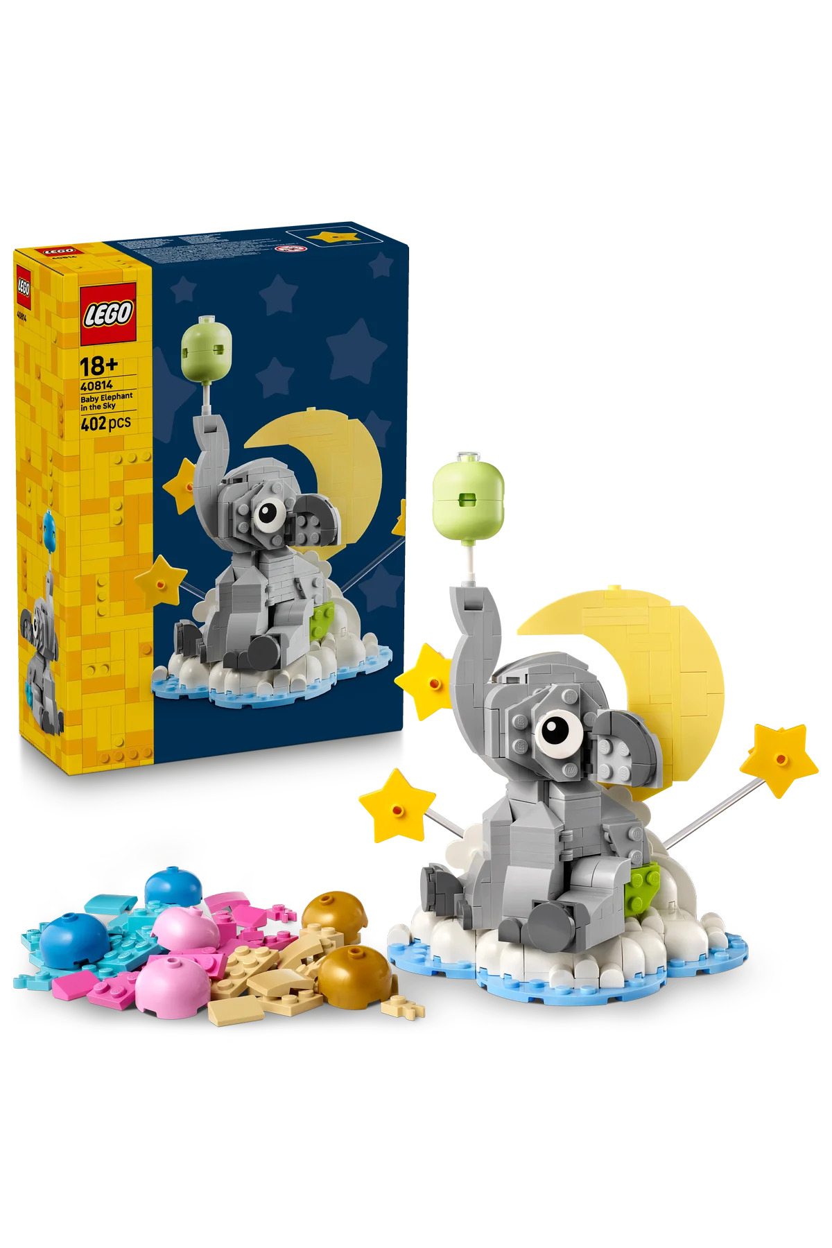 لگو و اسباب بازی های ساخت محور 40814 بچه فیل در آسمان اورجینال LEGO