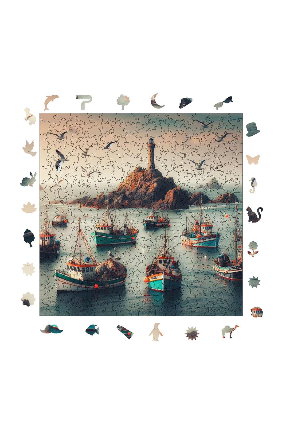 پازل چوبی خلیج ماهیگیر 353 قطعه 29X29 سانتی متر از ترکیه WePuzzleUp