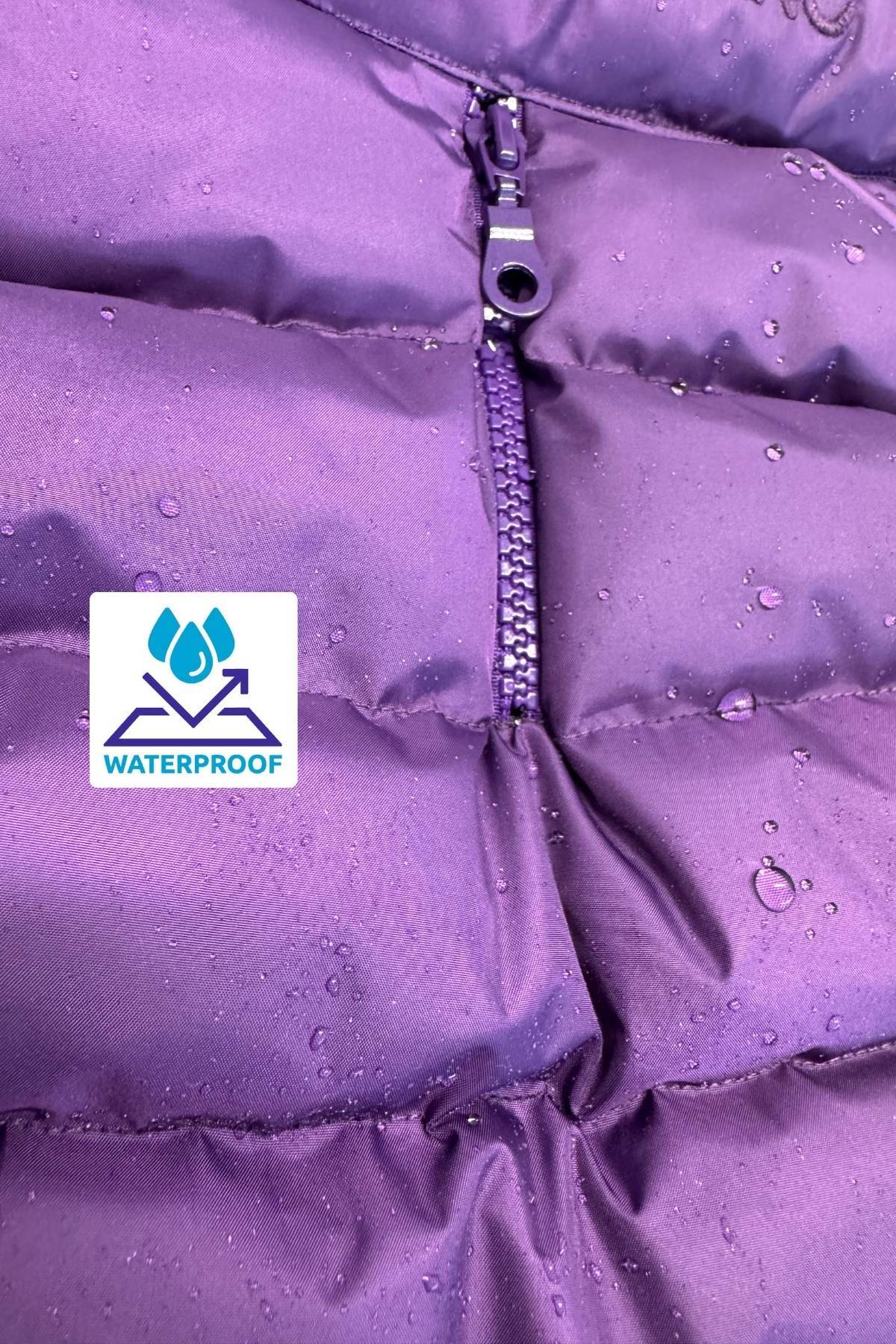 کاپشن پافر ضدآب سگ سالیا استور Salya Store مدل Puffer-Mont، بنفش