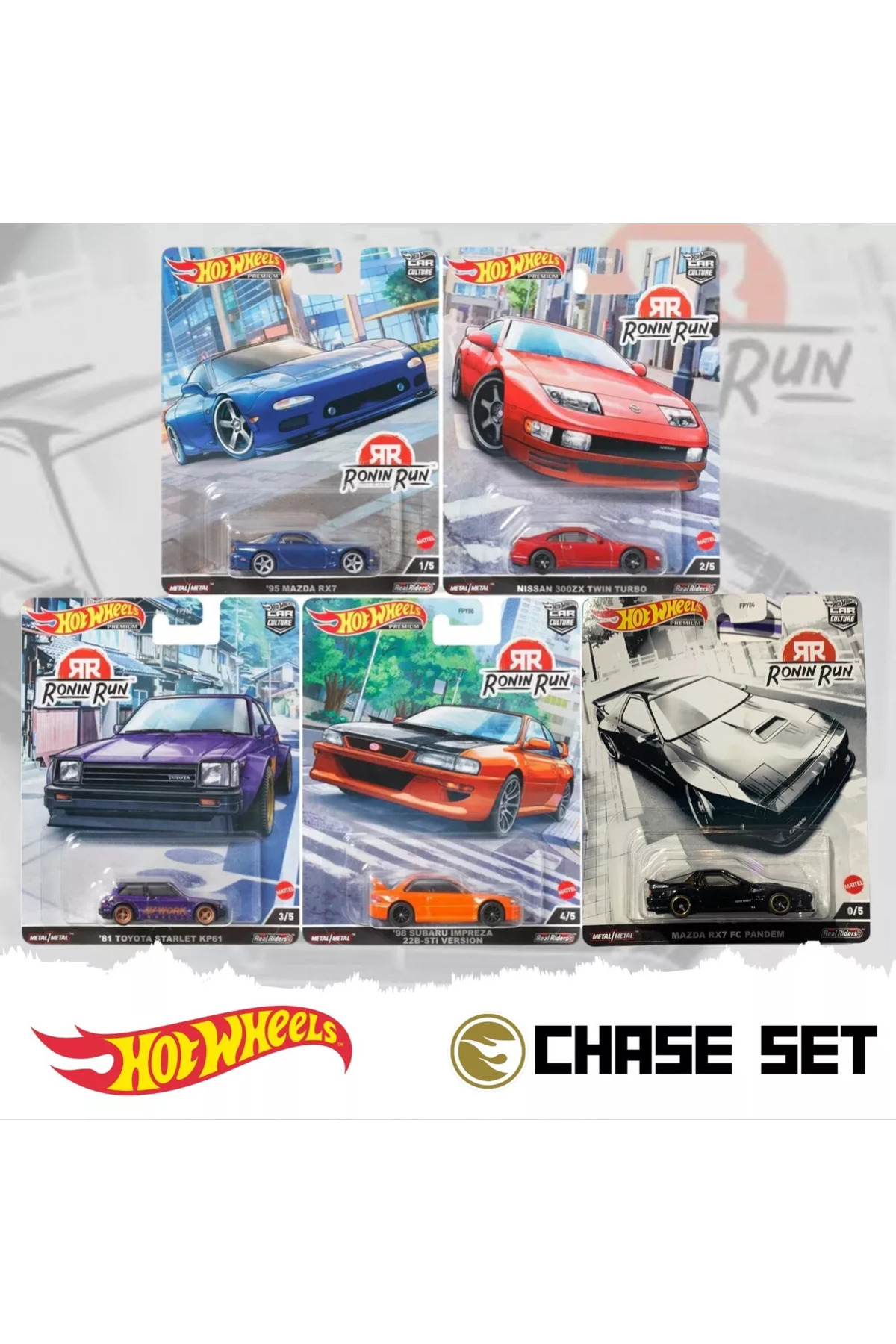 ماشین اسباب بازی تعقیب و گریز RONIN RUN PREMIUM هات ویلز اورجینال HOT WHEELS