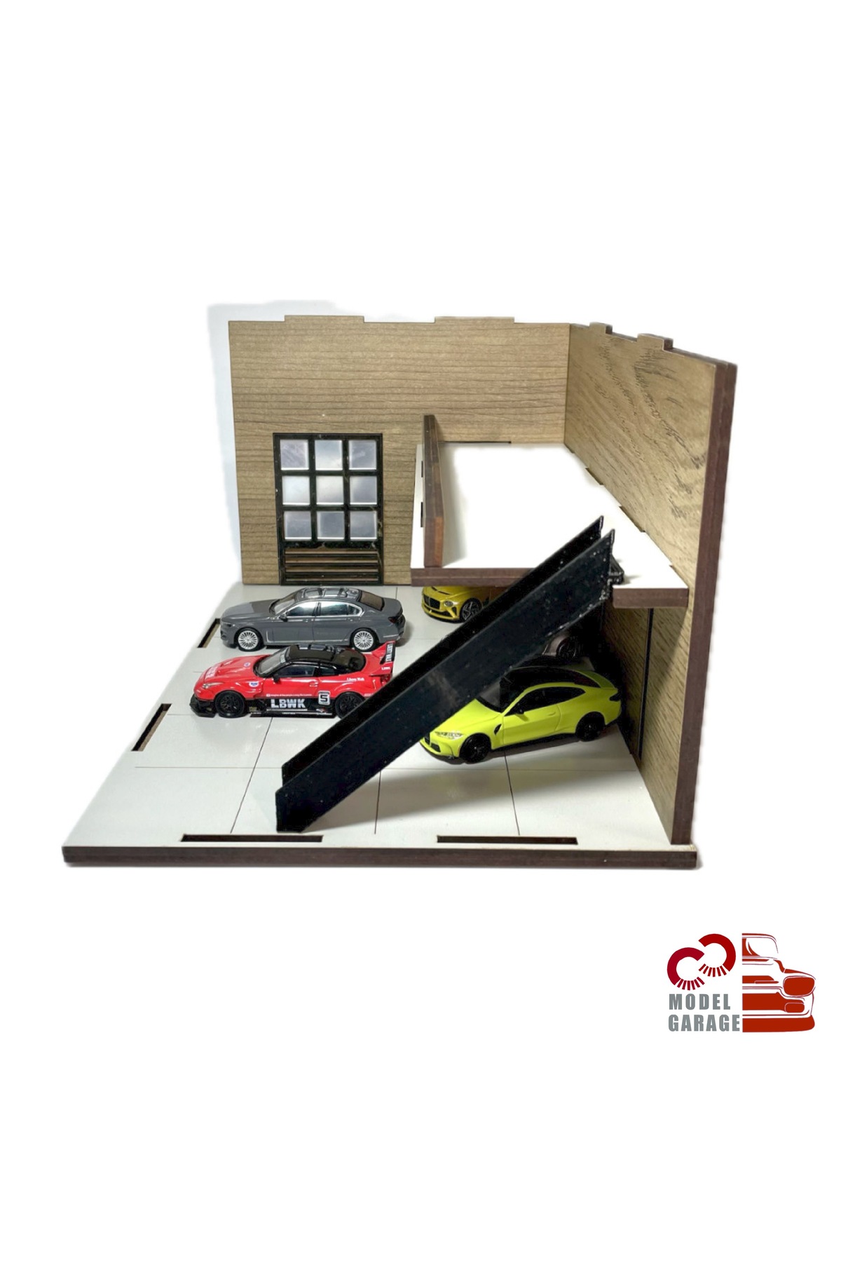 مدل خودرو 1 64 SCALE VEHICLE PARKING LOT DIORAMA DIECAST DISPLAY STAND RACK CAR GARAGE اورجینال ÜRETİM