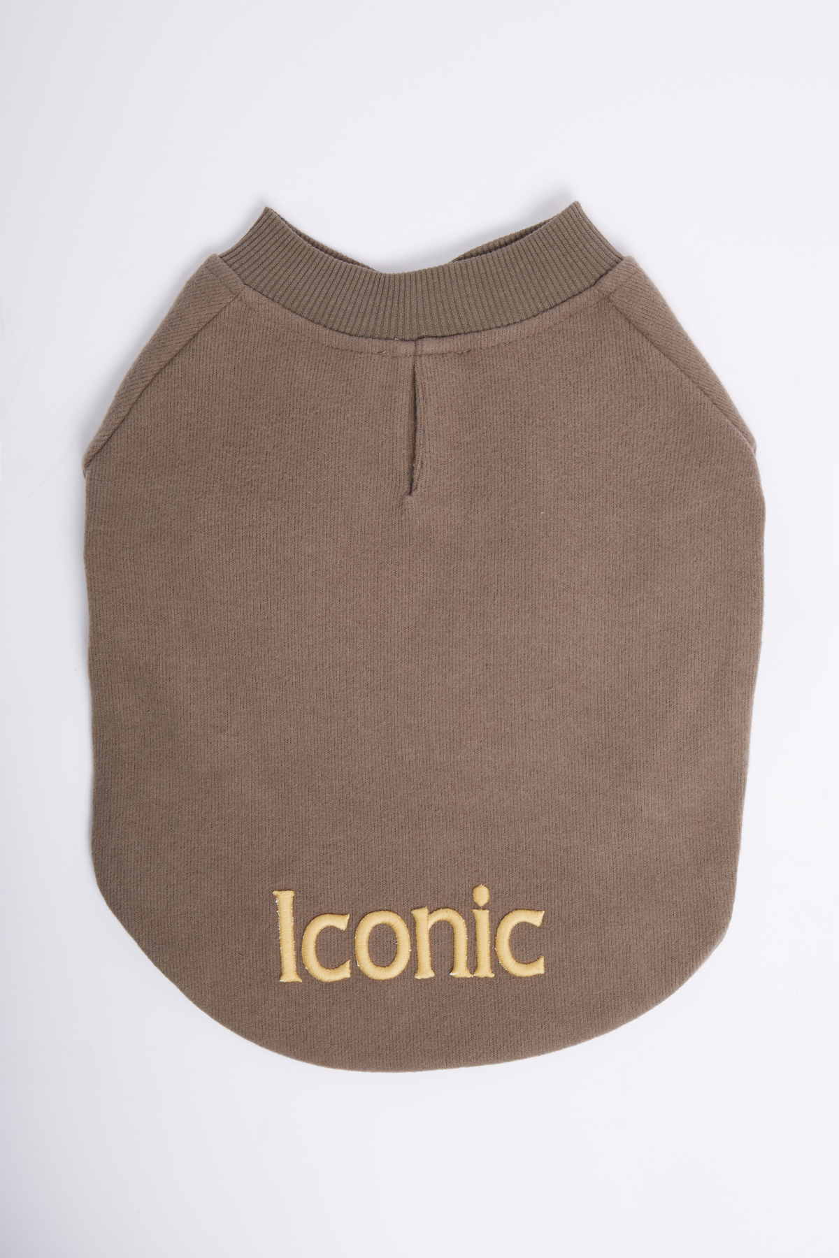 کاپشن کالج سگ مونیدو Monido Iconic با نوشته شعاری، خاکی