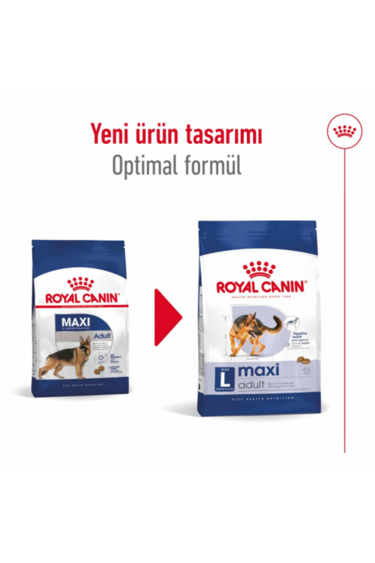 غذای خشک سگ رویال کنین Royal Canin Maxi Adult، مخصوص سگ‌های بالغ نژاد بزرگ، ۱۵ کیلوگرمی