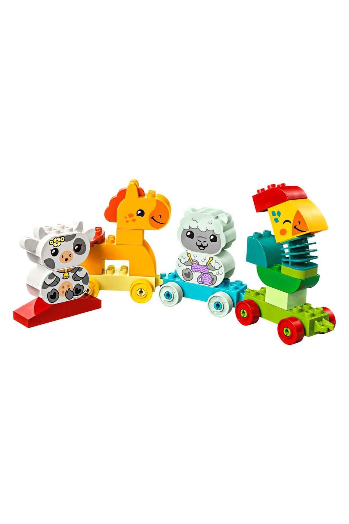 لگو و اسباب بازی های ساخت محور DUPLO® MY FIRST ANIMAL TRAIN 10412 چرخدار برای کودکان 1 نیم به بالا از ترکیه LEGO