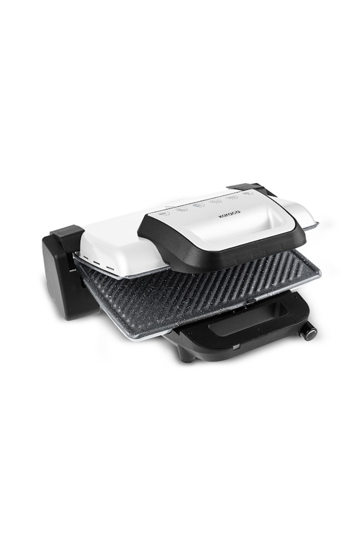 دستگاه ساندویچ و تست گریل توستر مروارید گرانیت سفید 1800W اورجینال Karaca