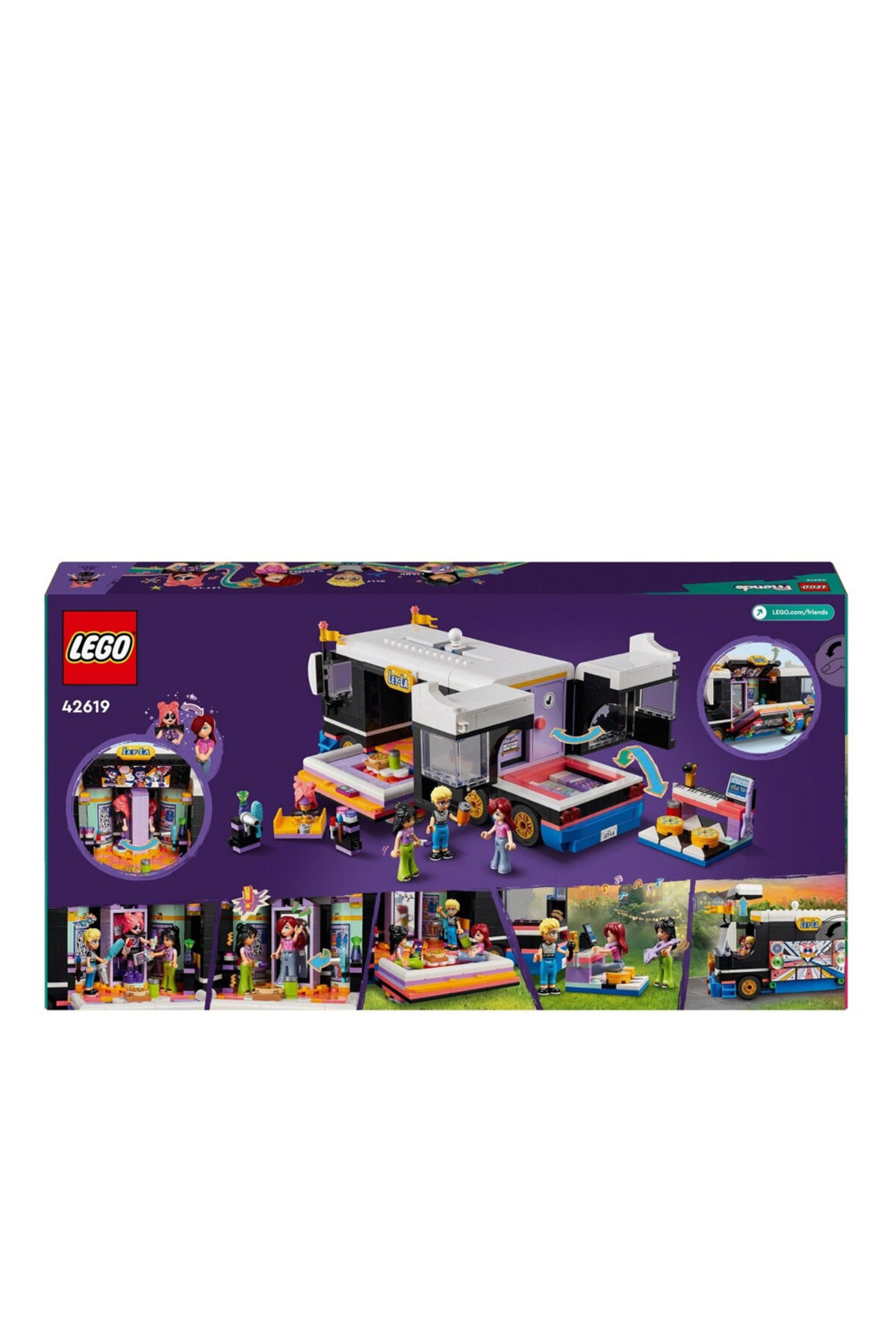 لگو دوستان POP STAR MUSIC TOUR BUS 42619 اورجینال LEGO