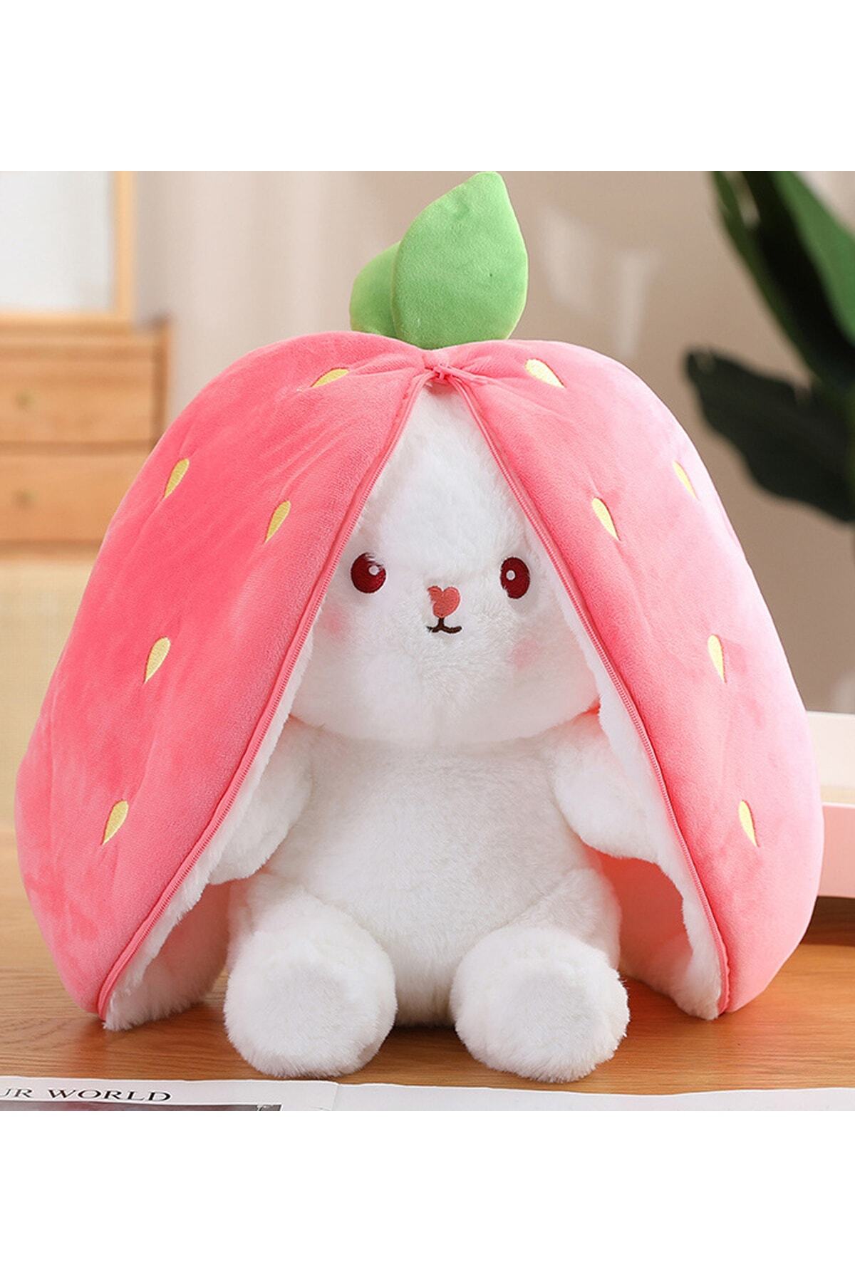 اسباب بازی های پشمی خرگوش کیسه ای توت فرنگی pepil toys