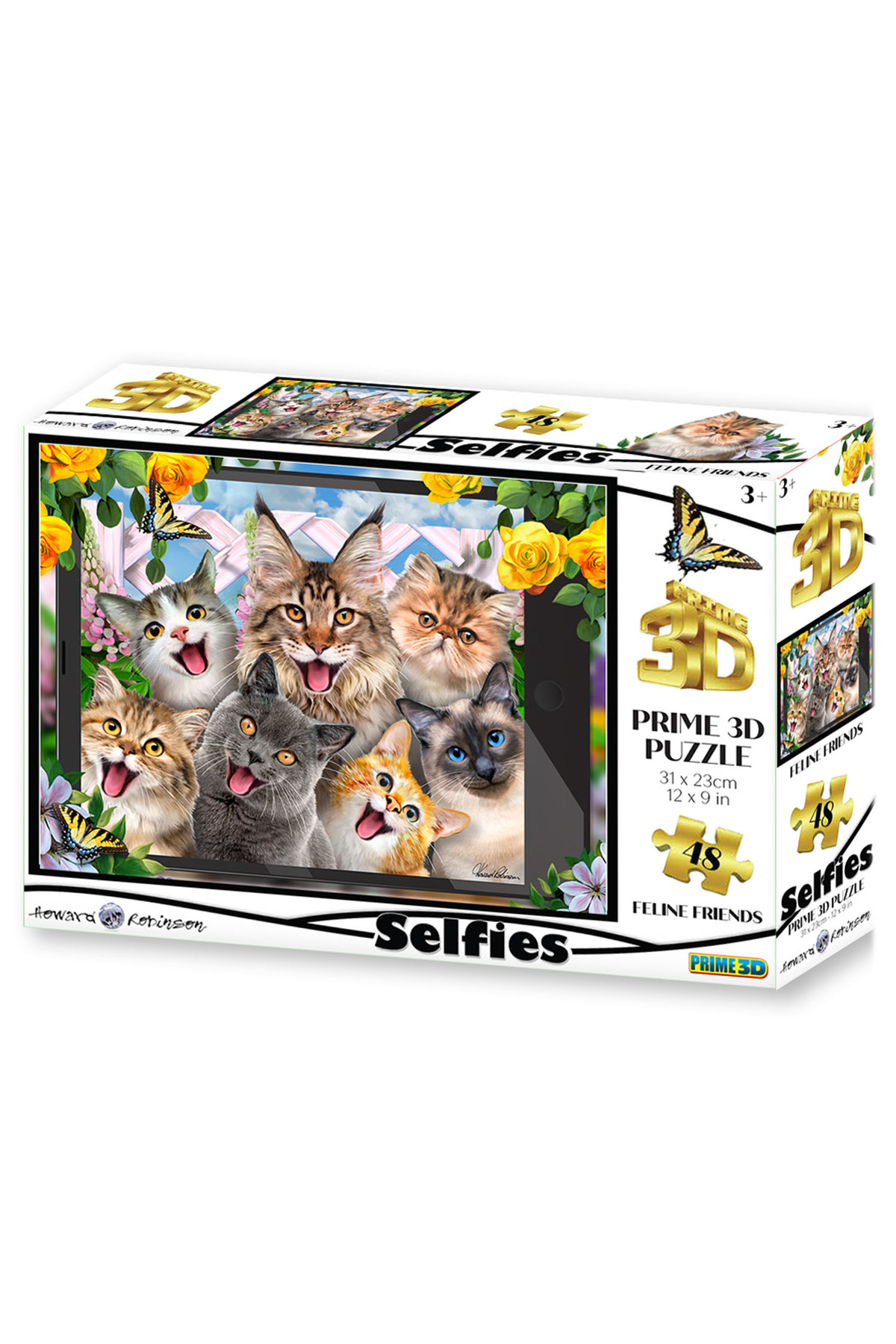 پازل 48 تکه سلفی گربه های ناز 20553 از ترکیه Prime 3D