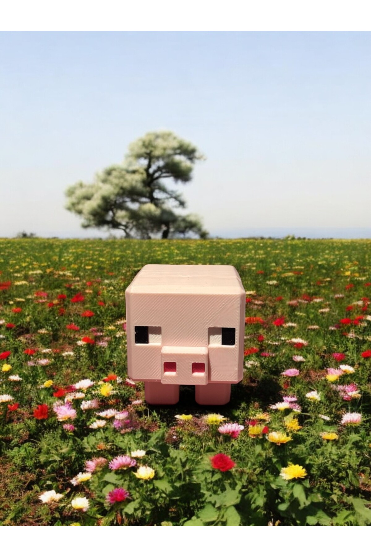 اسباب بازی های فیگور شخصیت خوک MINECRAFT سایز بزرگ 10 سانتی متر 3boyutcraft
