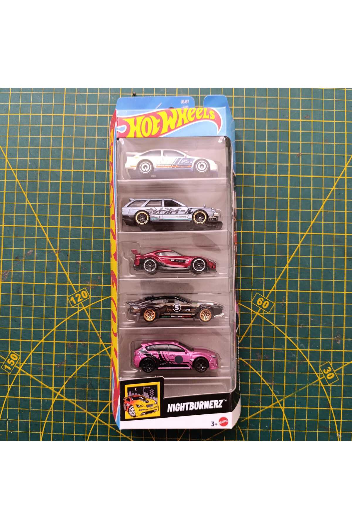 مدل خودرو ست ماشین 5 تکه متل NIGHTBURNERZ SUPRA اورجینال HOT WHEELS