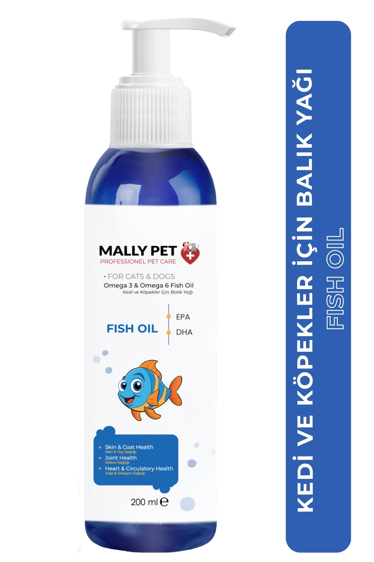 مکمل امگا ۳ و ویتامین برای سگ و گربه مالی پت پروفشنل پت کر MALLY PET PROFESSIONEL PET CARE (؛ Fish Oil & MoveG)