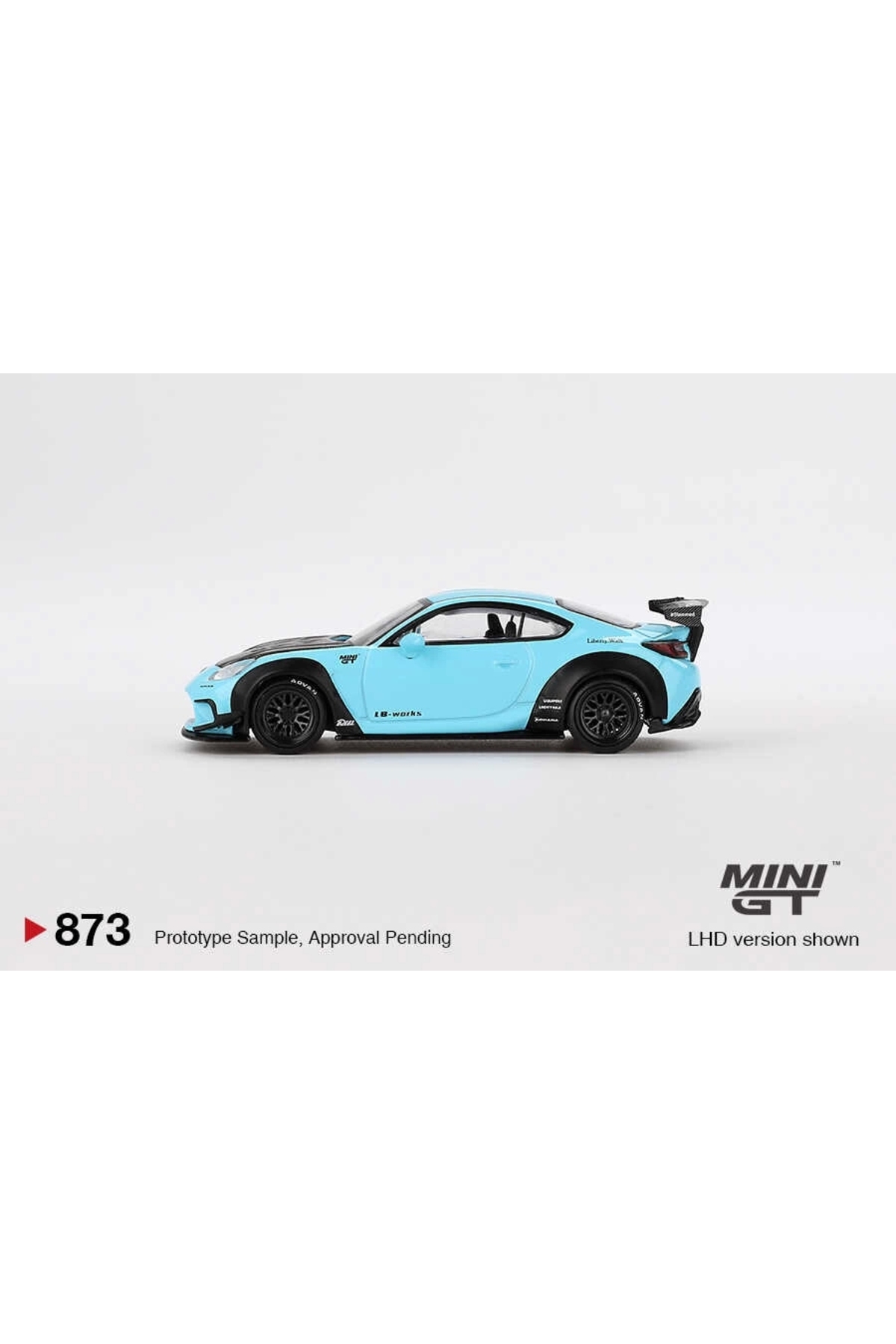 مدل خودرو 1 64 تویوتا GR86 LB NATION BABY BLUE اورجینال mini gt