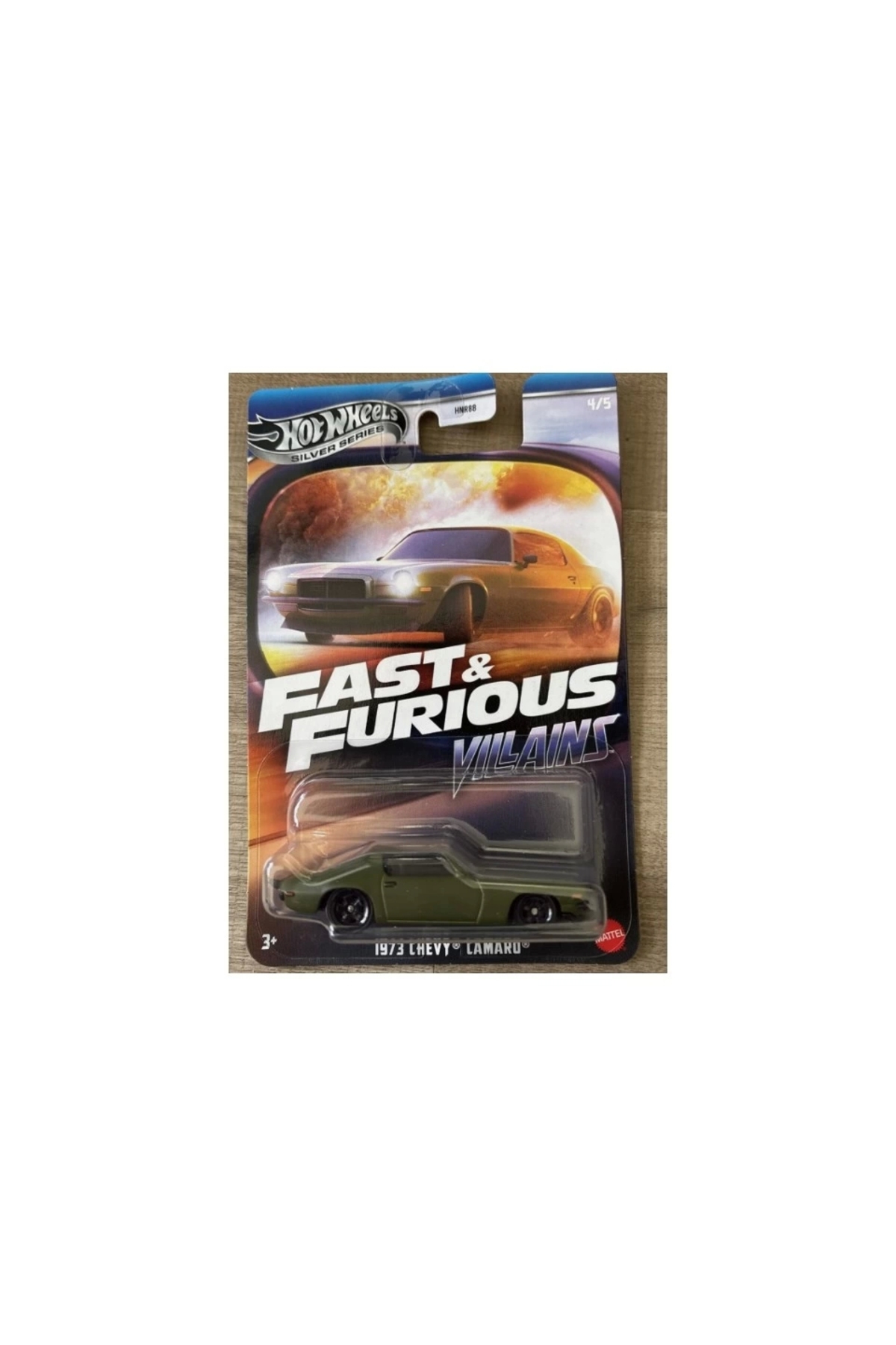ماشین اسباب بازی FAST & FURIOUS 1973 CHEVY CAMARO مجموعه VILLAINS SERIES هات ویلز اورجینال HOT WHEELS