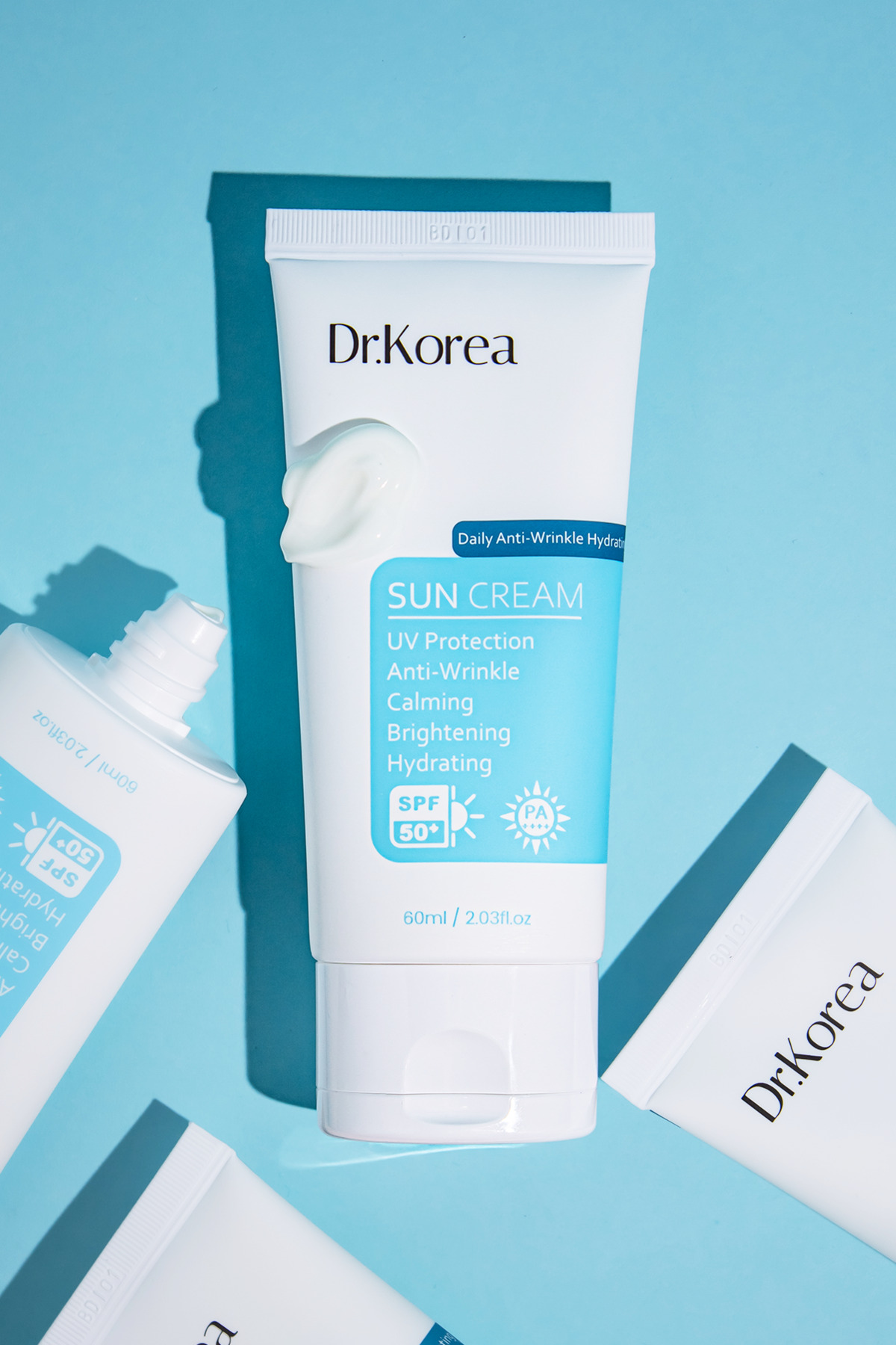 کرم ضد آفتاب صورت روزانه هیدراته چروک فیلتر نسل جدید 60 میل Dr.Korea