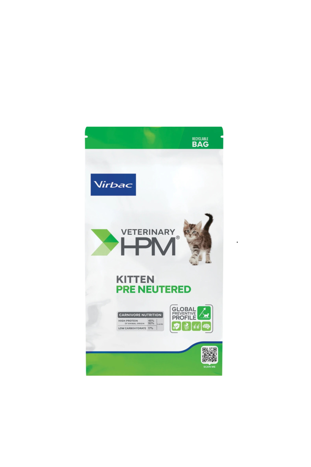 غذای خشک بچه‌گربه Kitten Pre-Neutered ویر‌بک Virbac، ۱٫۵ کیلوگرم 1.5KG