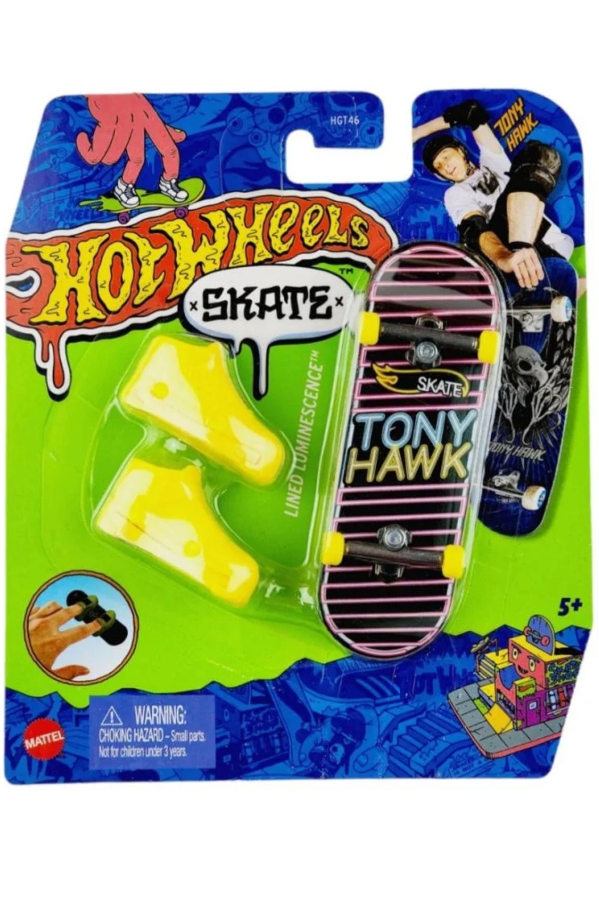 ماشین اسباب بازی بسته بندی کفش و تخته انگشتی با تم اسکیت از ترکیه HOT WHEELS