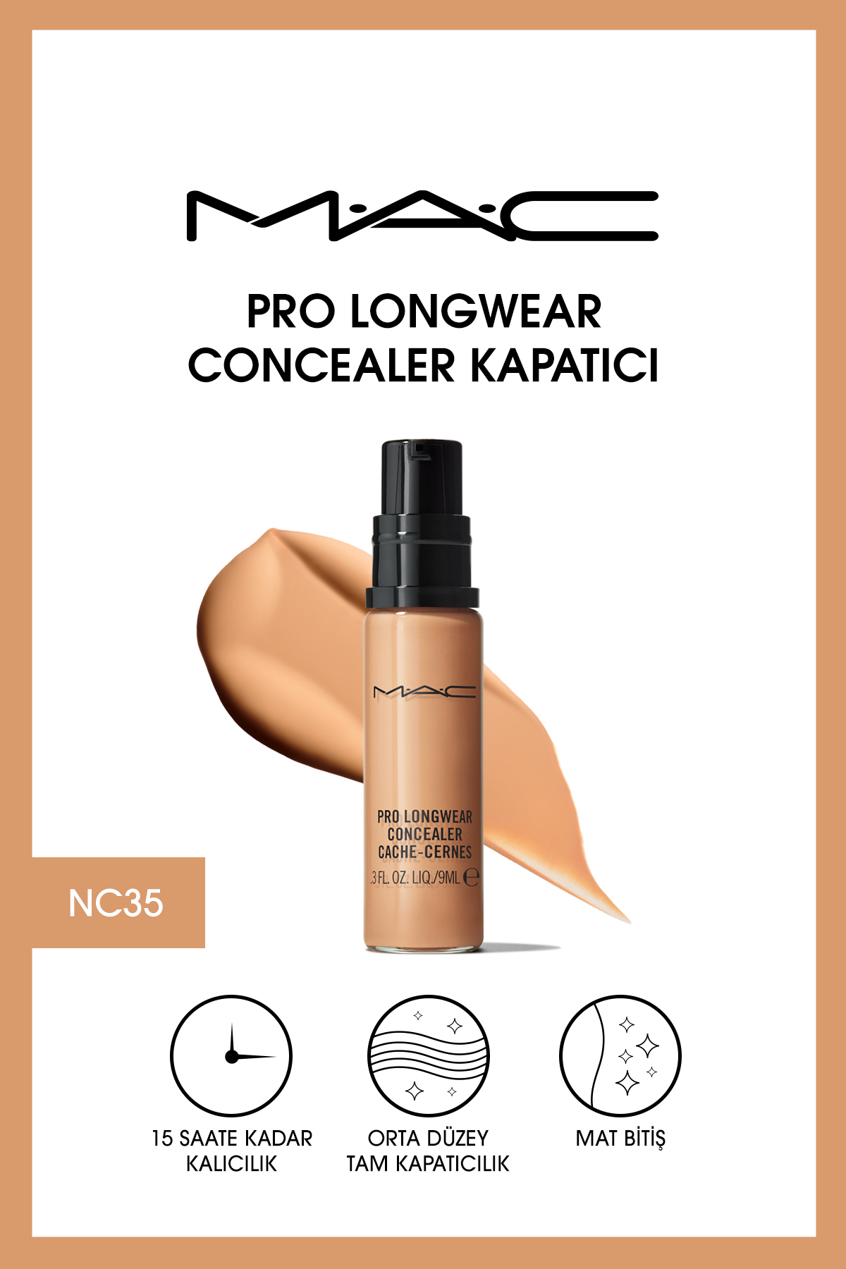 کانسیلر پرو لانگ ور Pro Longwear مدل  حجم 9میل مک MAC
