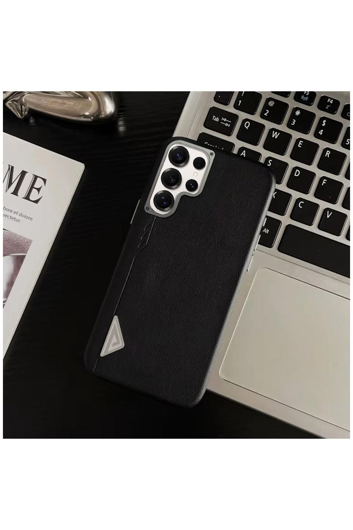 کاور و قاب سامسونگ GALAXY S24 ULTRA COMPATIBLE CASE ARVENTO ELITE چرمی شارژ بی سیم مشکی اورجینال Zebana
