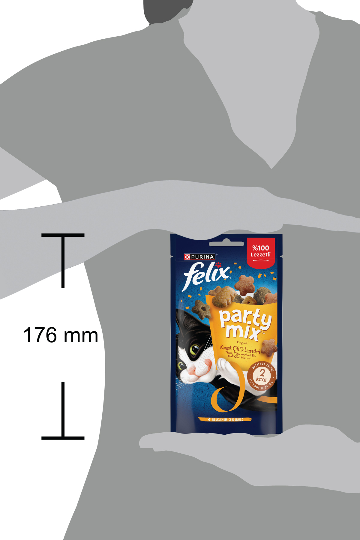 تشویقی گربه فلیکس FELIX Party Mix با طعم‌های متنوع مزرعه‌ای