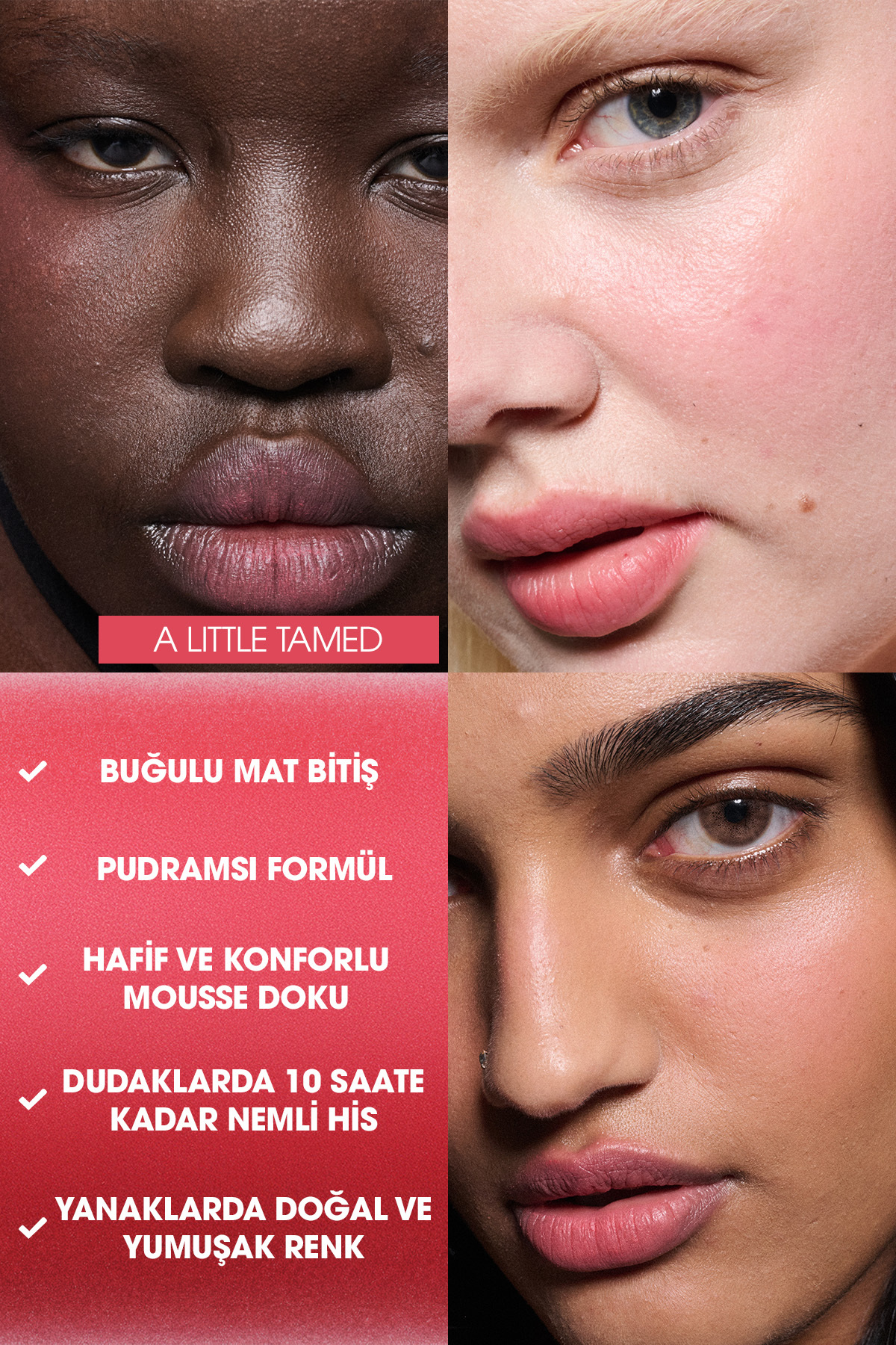 رژ لب مایع  مات Powder Kiss مدل A LITTLE TAMED کمی رام شده حجم 5 میل مک MAC