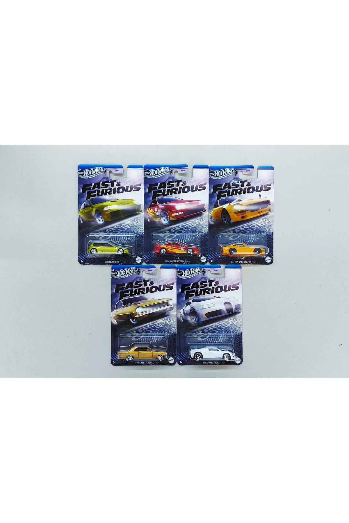 ماشین اسباب بازی FAST AND FURIOUS RACING COURSE مجموعه 5 مدل LONG KART سری 2025 از ترکیه HOT WHEELS