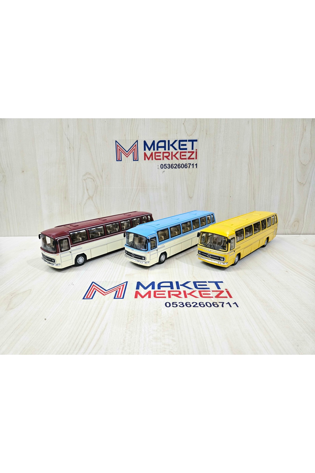 مدل خودرو اتوبوس مرسدس بنز O302 فلزی آبی 25 سانتی متری 1 43 اورجینال Maket