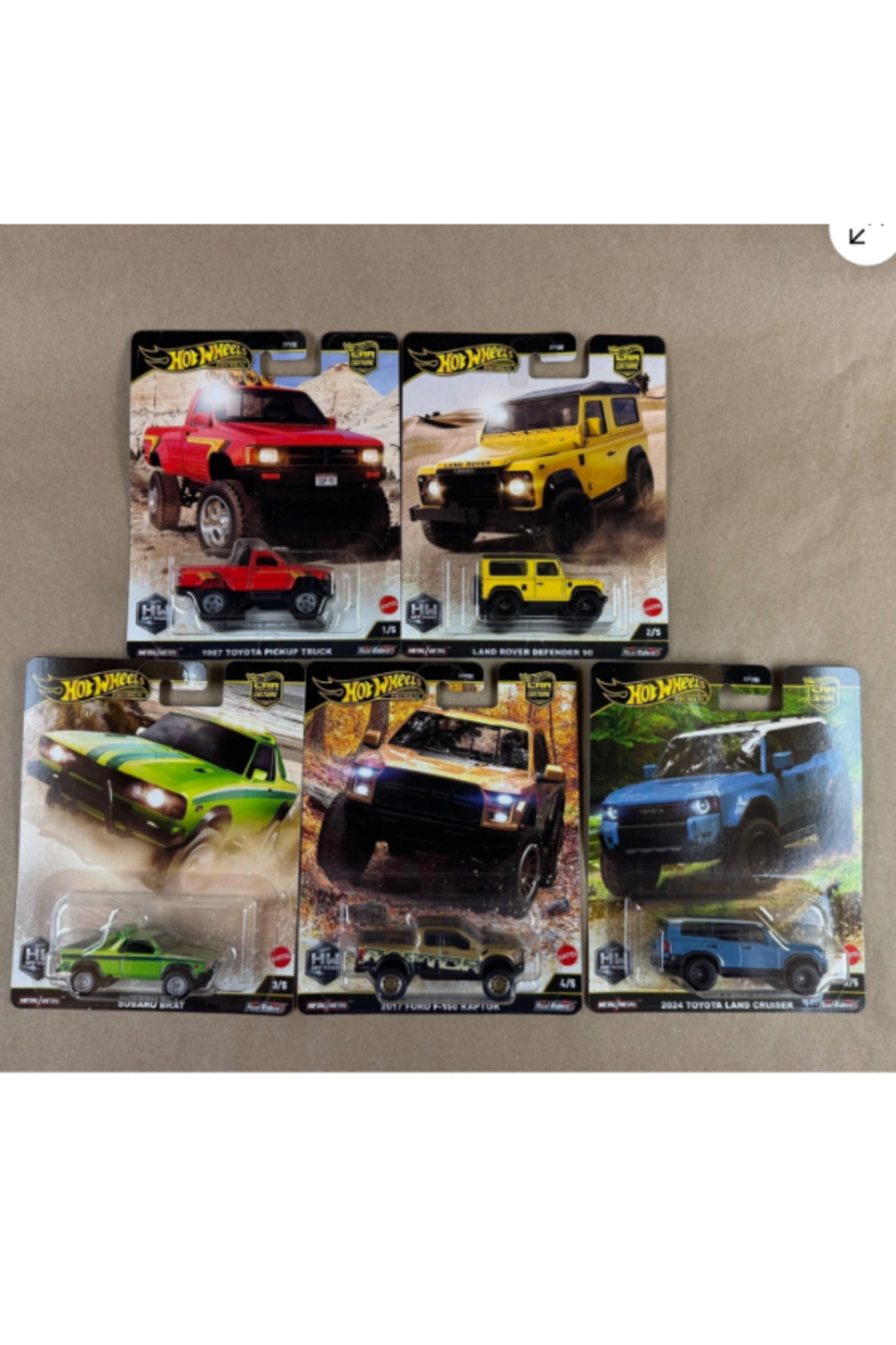 مدل خودرو ماشین برتر فرهنگ HW OFF ROAD SERIES 5 PIECES 2025 اورجینال HOT WHEELS