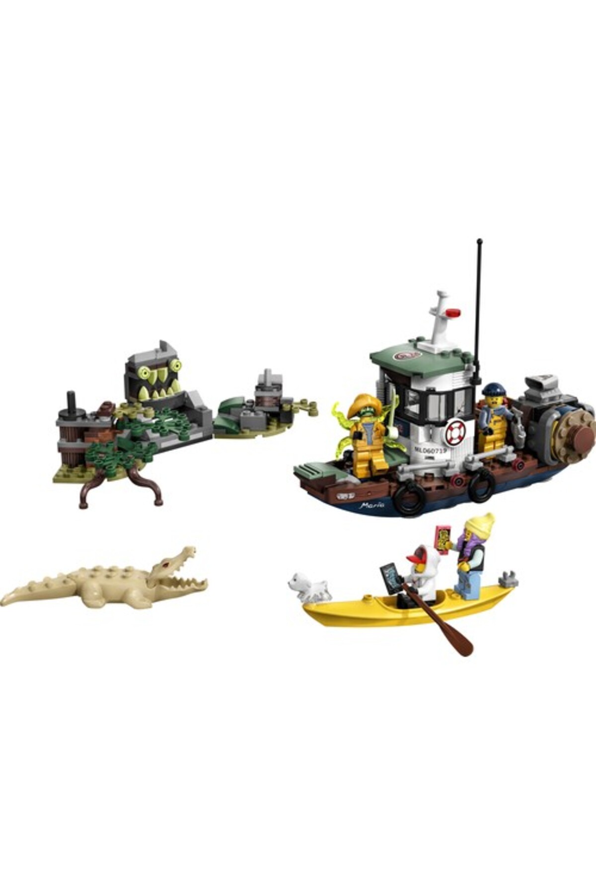 لگو و اسباب بازی های ساخت محور HIDDEN SIDE 70419 WRECKED SHRIMP BOAT اورجینال LEGO