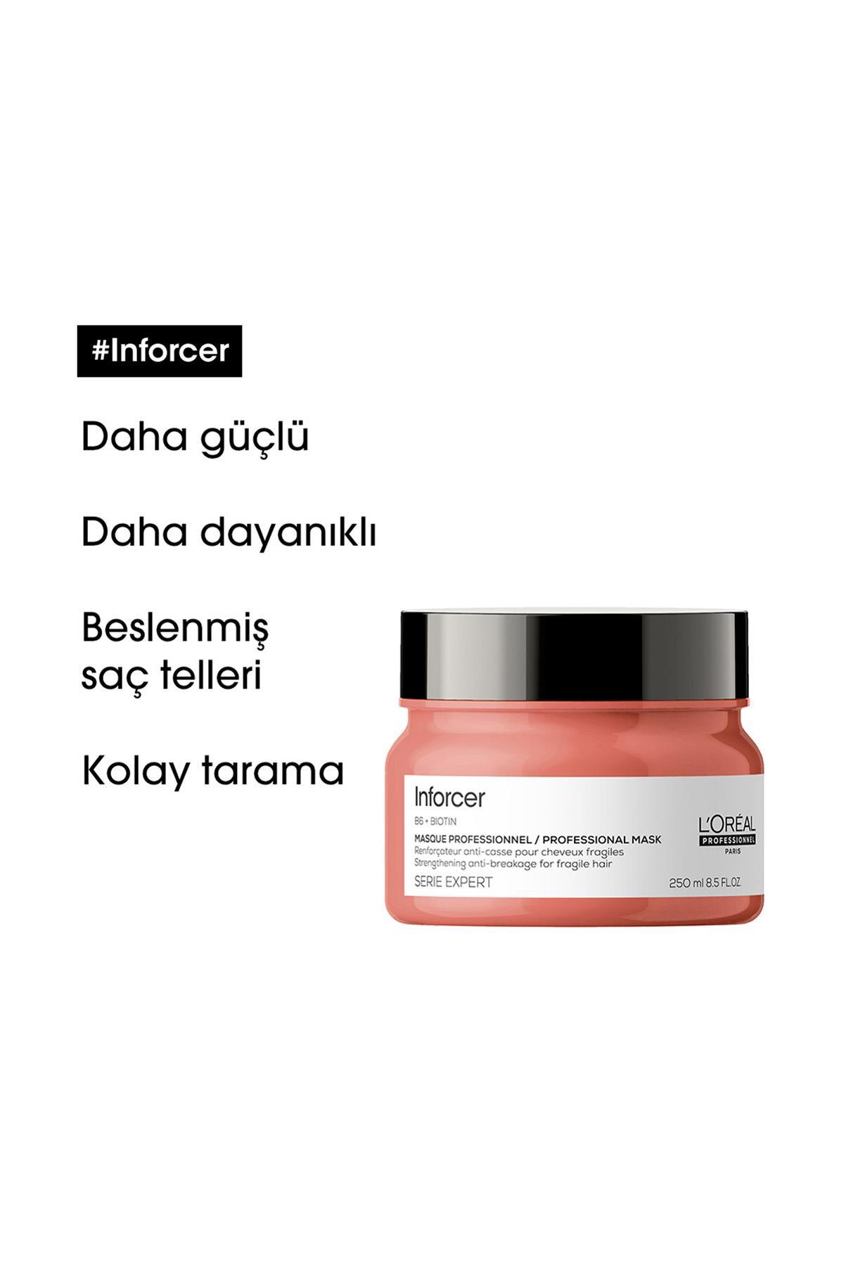 ماسک مو مردانه و زنانه تقویت کننده ضد حرکتی متخصص INFORCER 250ML L'oreal Professionnel