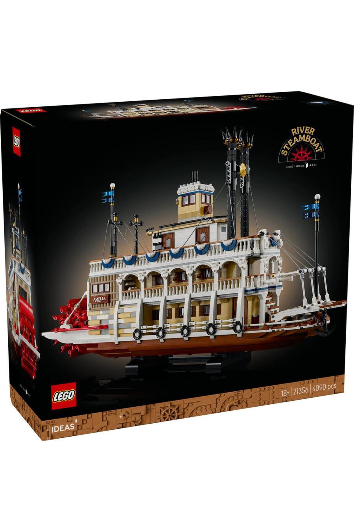 لگو و اسباب بازی های ساخت محور IDEAS 21356 بوت بخار رودخانه اورجینال LEGO