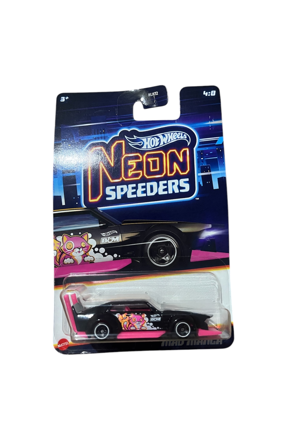ماشین اسباب بازی NEON SPEEDERS MAD MANGA 2025 هات ویلز اورجینال HOT WHEELS