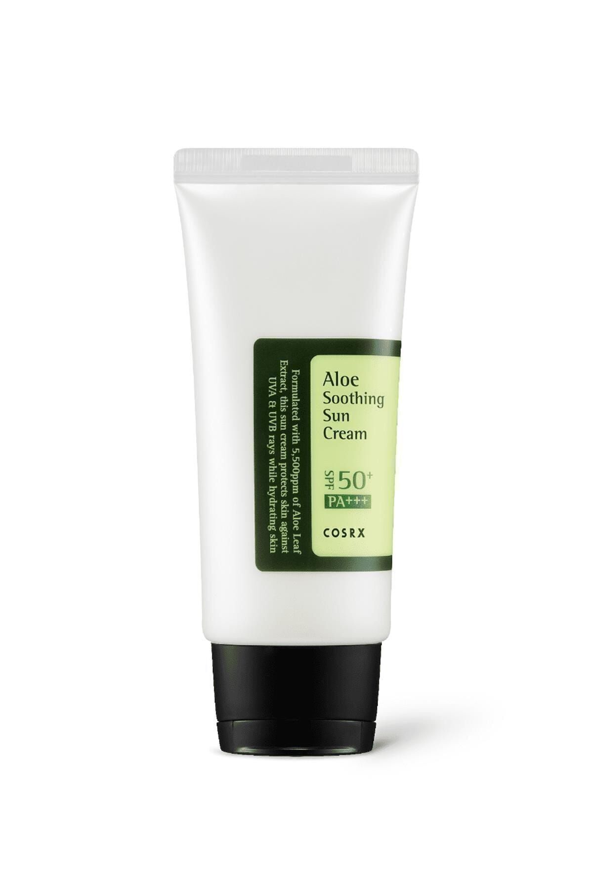 کرم ضدآفتاب تسکین‌دهنده آلوئه ورا کوزارکس COSRX SPF50+ PA+++
