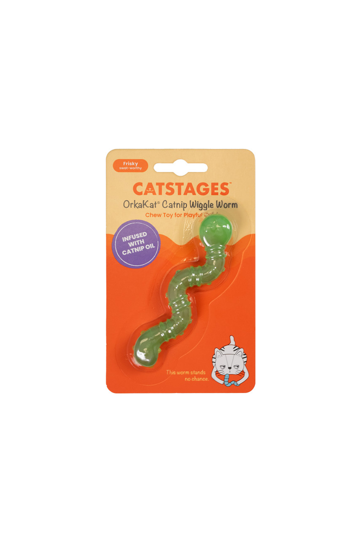اسباب‌بازی کرمی گربه با کت‌نیپ Catstages OrkaKat، اوت‌وارد هاوند Outward Hound چندرنگ