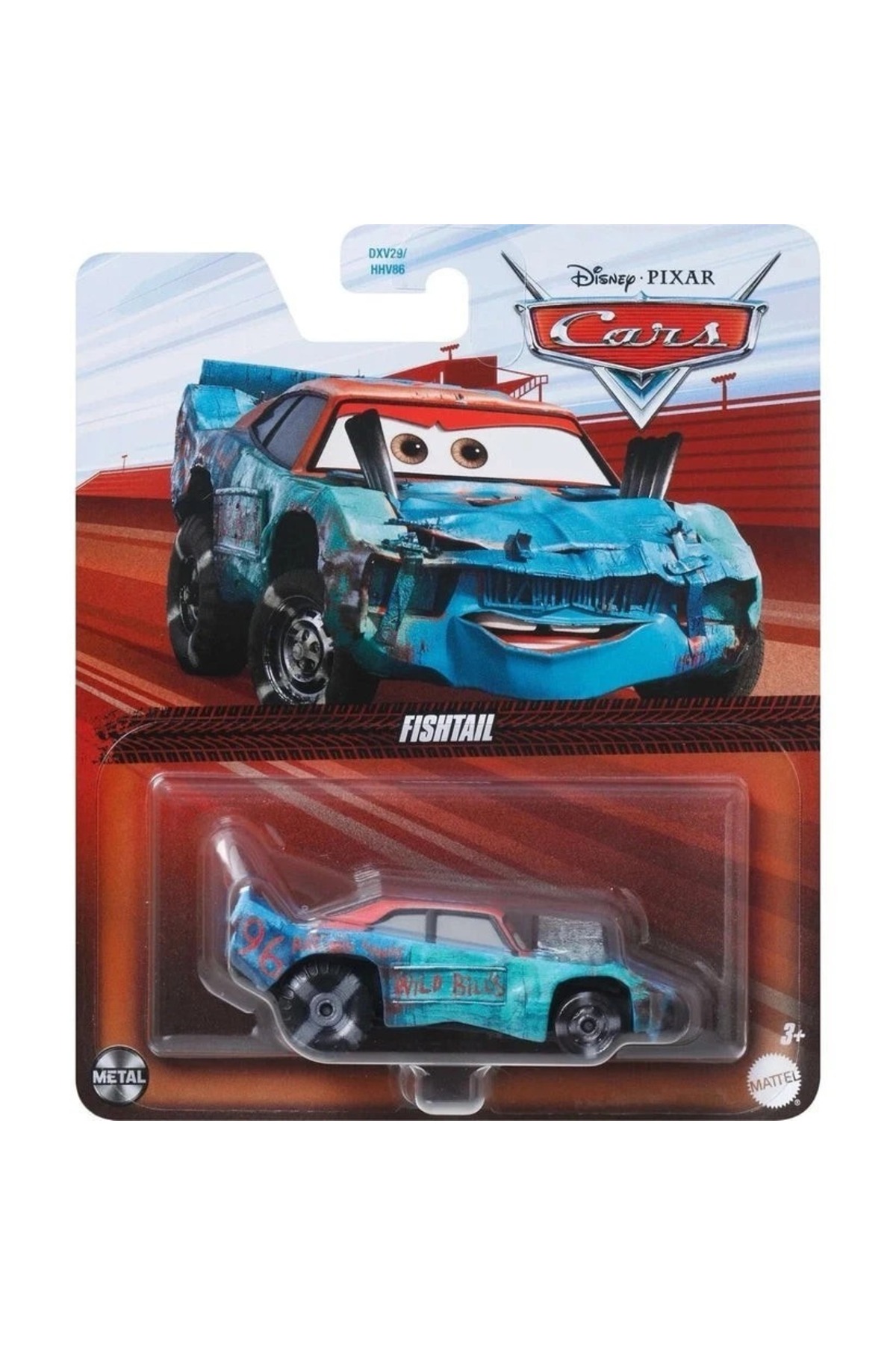 ماشین اسباب بازی DISNEY PIXAR CARS FISHTAIL METAL DIECAST از ترکیه HOT WHEELS