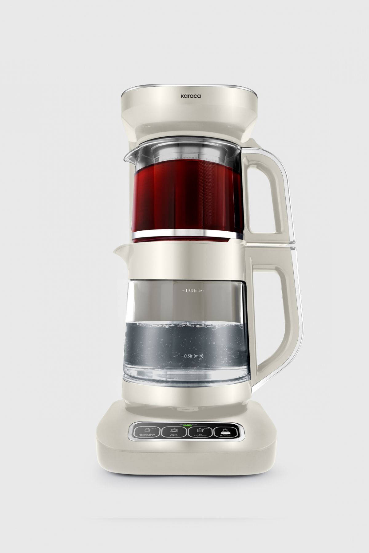 چای ساز ROBOTEA PRO 4 IN 1 TAKING GLASS TEA MACHINE STARLIGHT اورجینال Karaca