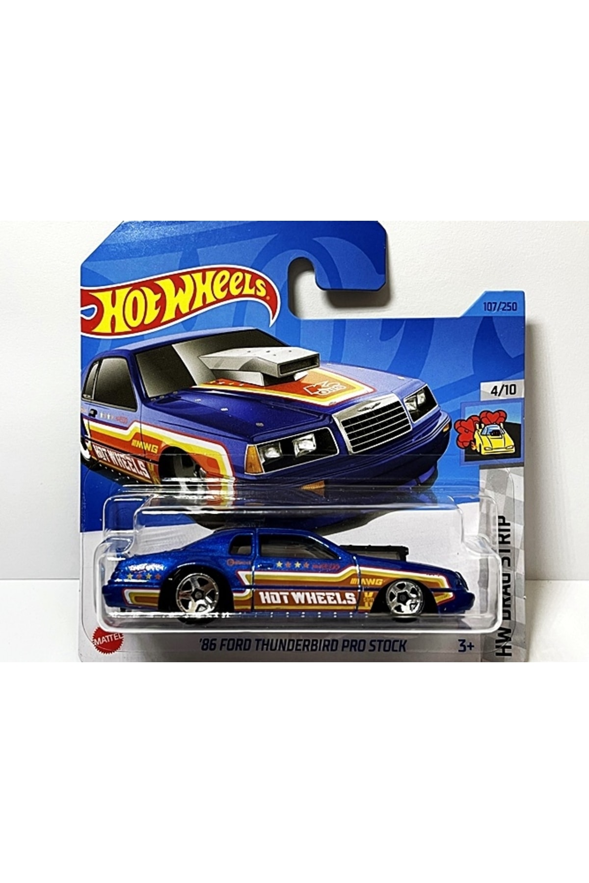 ماشین اسباب بازی SINGLE CARS 86 THUNDERBIRD PRO STOCK HKH32 M521 هات ویلز اورجینال HOT WHEELS