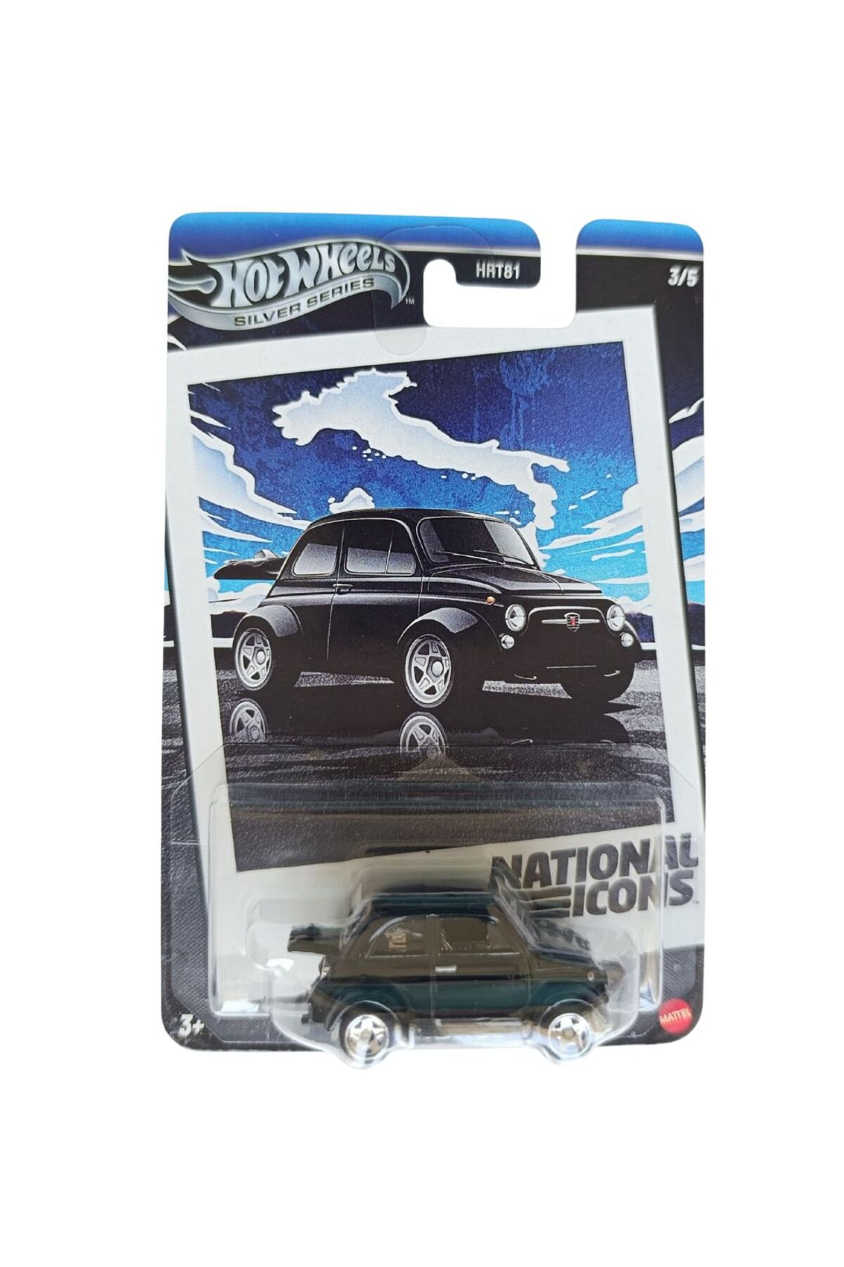ماشین اسباب بازی FIAT 500 D MODIFICADO نسخه نقره ای دهه 60 از ترکیه HOT WHEELS