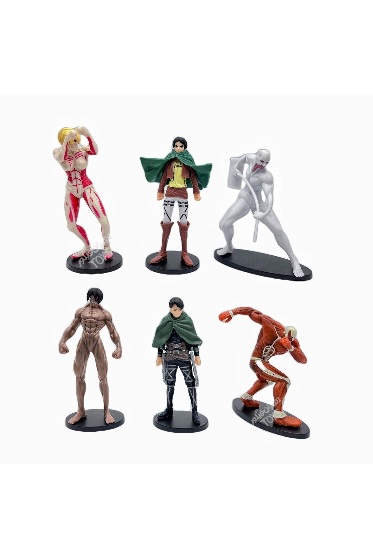 فیگور مجموعه 6 تایی انیمه SHINGEKI NO KYOJIN ATTACK ON TITAN از ترکیه Keskin