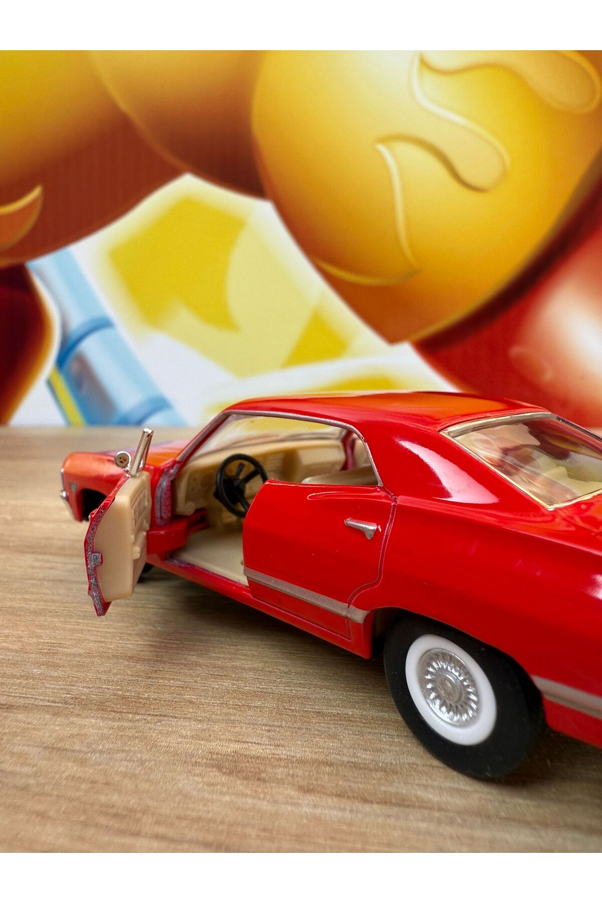 مدل خودرو PULL DROP 1967 شورلت ایمپالا قرمز TOY CAR CHEVY IMPALA اورجینال scntoys