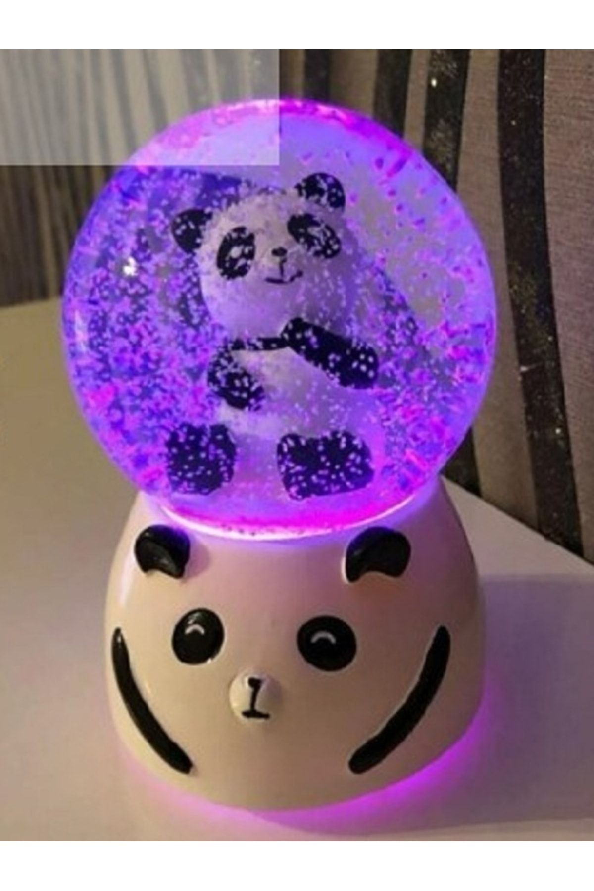 گوی برفی پاندا روشن هدیه 'AKIHA AKSESUAR' SNOW GLOBE سایز متوسط از ترکیه Genel Markalar