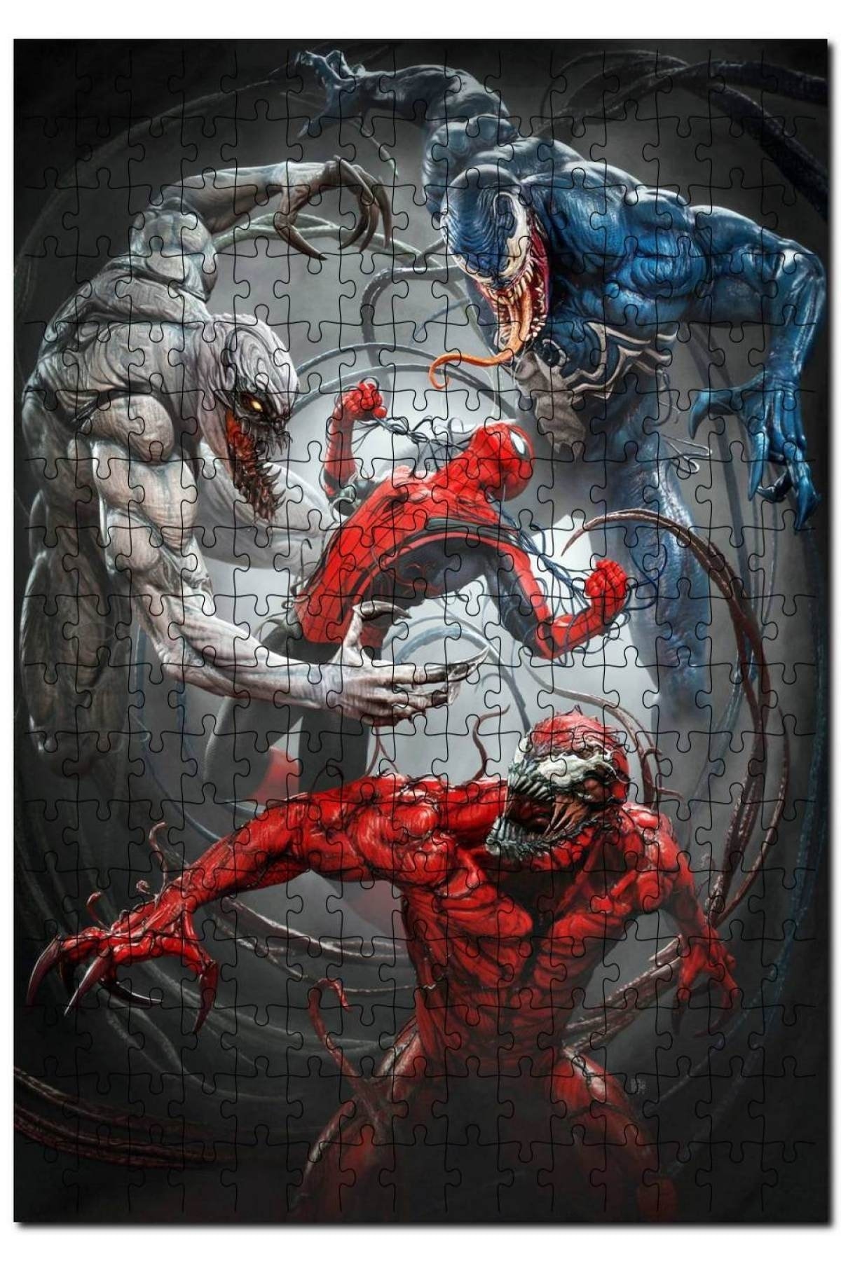 پازل 1000 تکه مرد عنکبوتی STATION VENOM CREATURE SUPERHERO MDF چوب Cakapuzzle