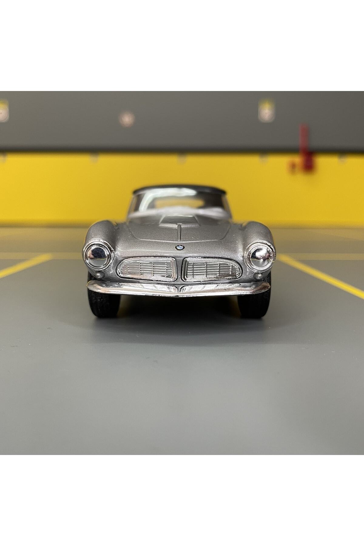 مدل خودرو BMW 507 1956 1 36 SCALE C&amp;C MODEL GARAGE PULL DROP DIECAST METAL TOY CAR اورجینال WELLY