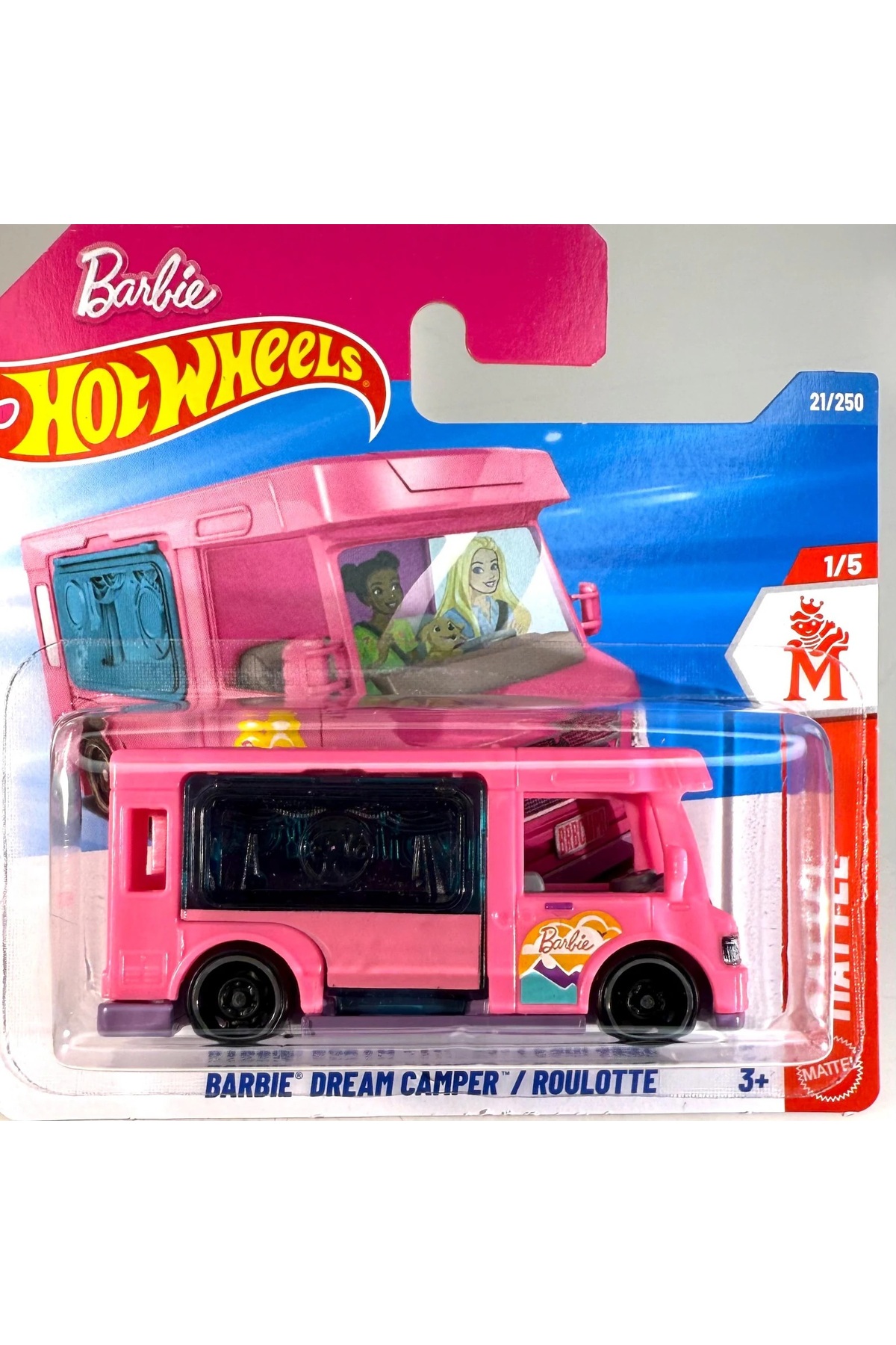 ماشین اسباب بازی باربی دریم کمپر HCT79 اورجینال HOT WHEELS