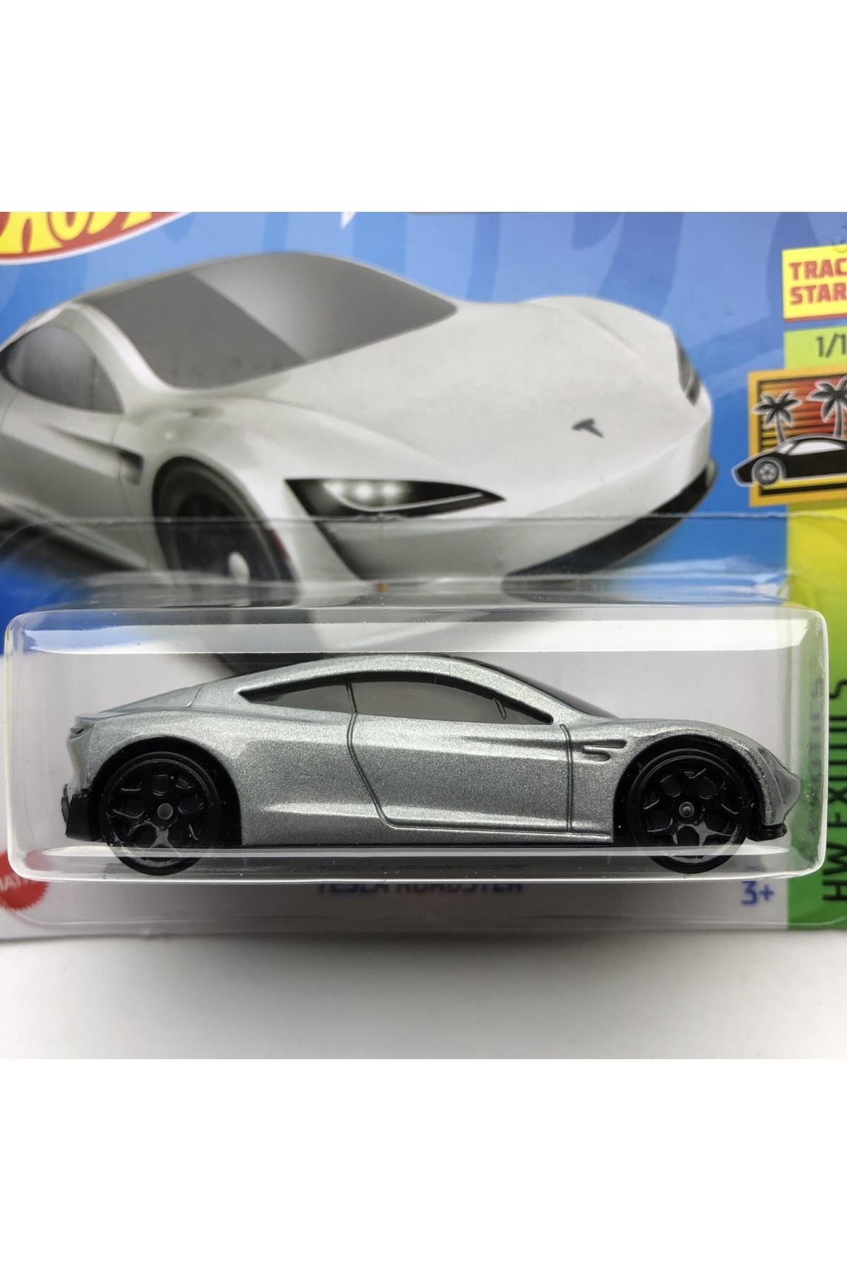 ماشین اسباب بازی 2022 جدید NEW TESLA ROADSTER SILVER 1:64 SCALE HOTWHEELS BRAND 1 10 از ترکیه HOT WHEELS