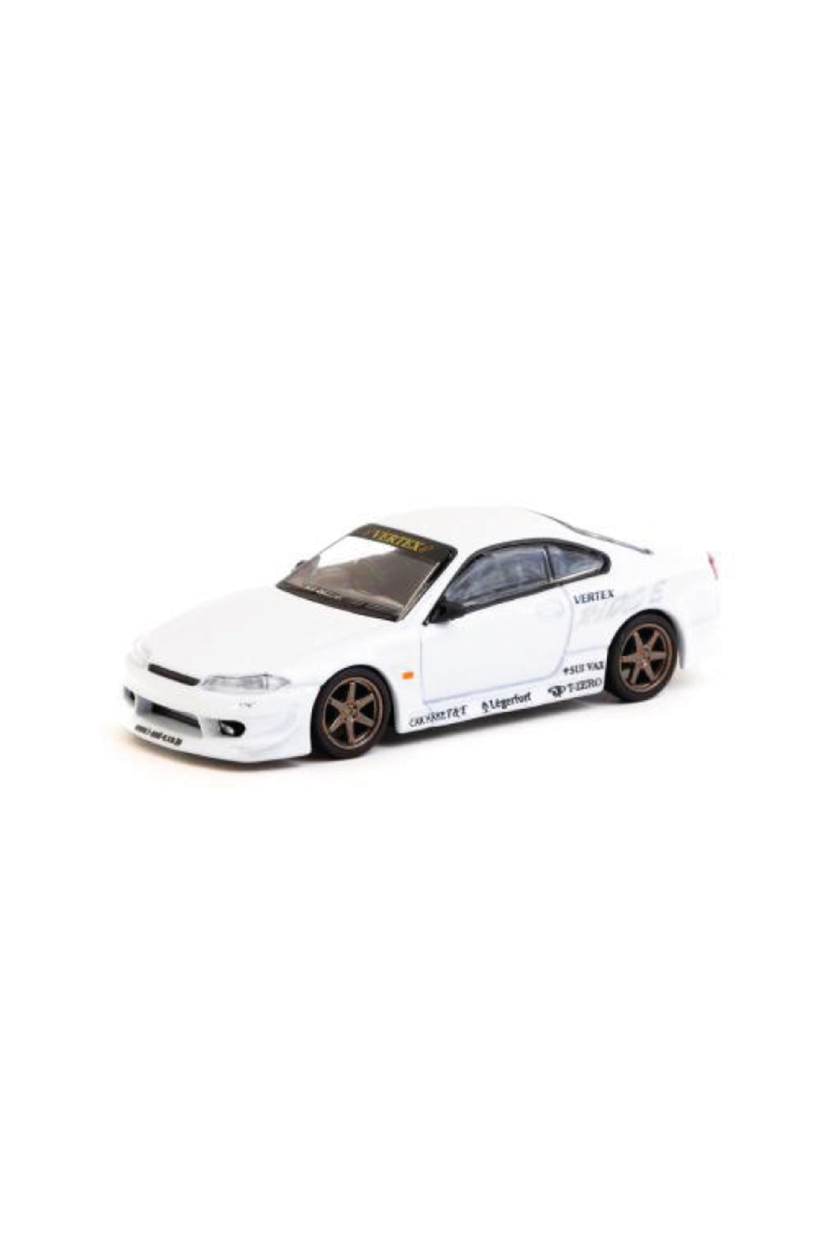 مدل خودرو &amp; VERTEX 1 64 SCALE VEHICLE T64G 023 WH NISSAN SILVIA S15 سفید METALLIC LAMLEY SP اورجینال Tarmac Works