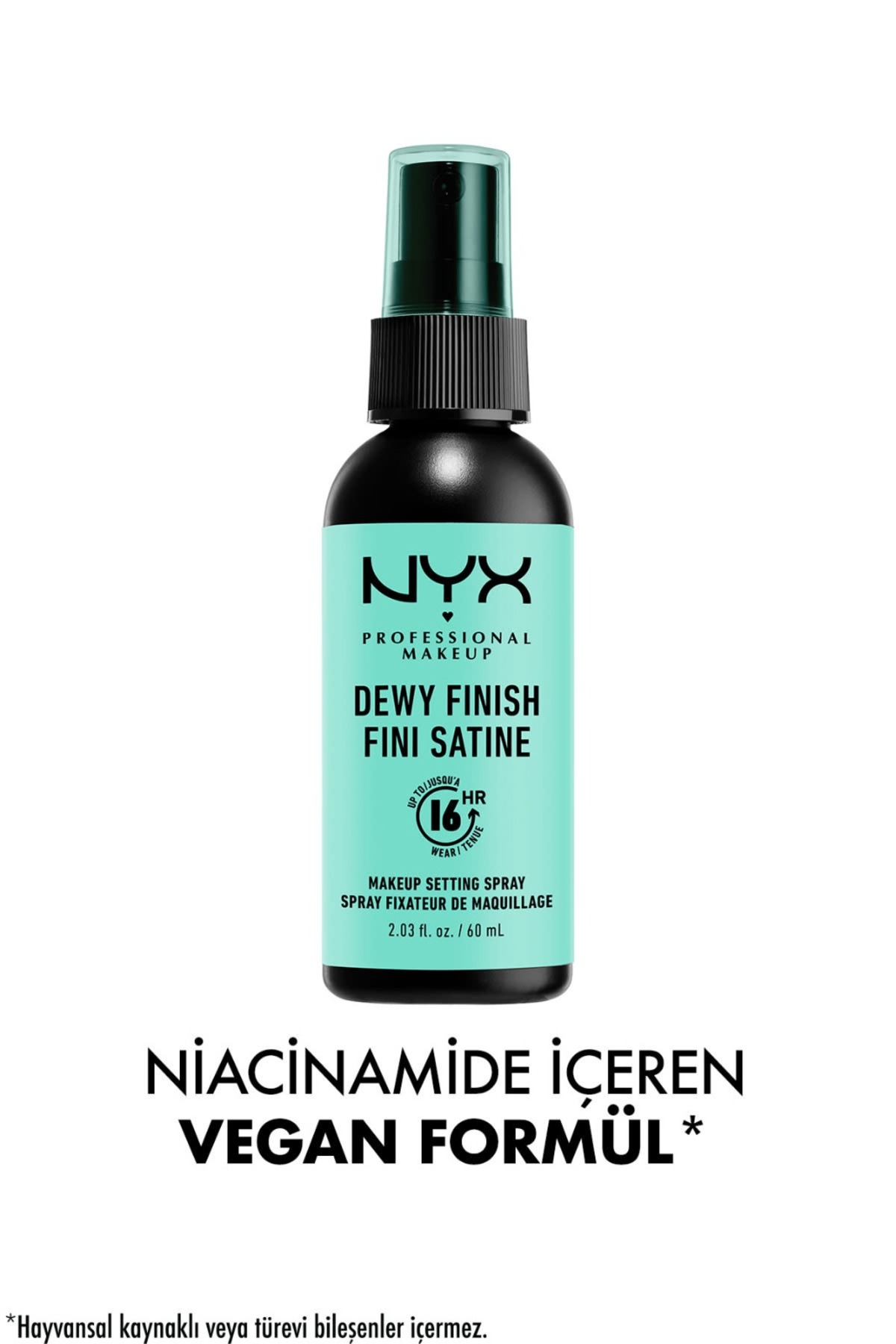 اسپری فیکساتور مواد آرایشی مدل Dewy Finish Setting حجم 60 میل نیکس NYX