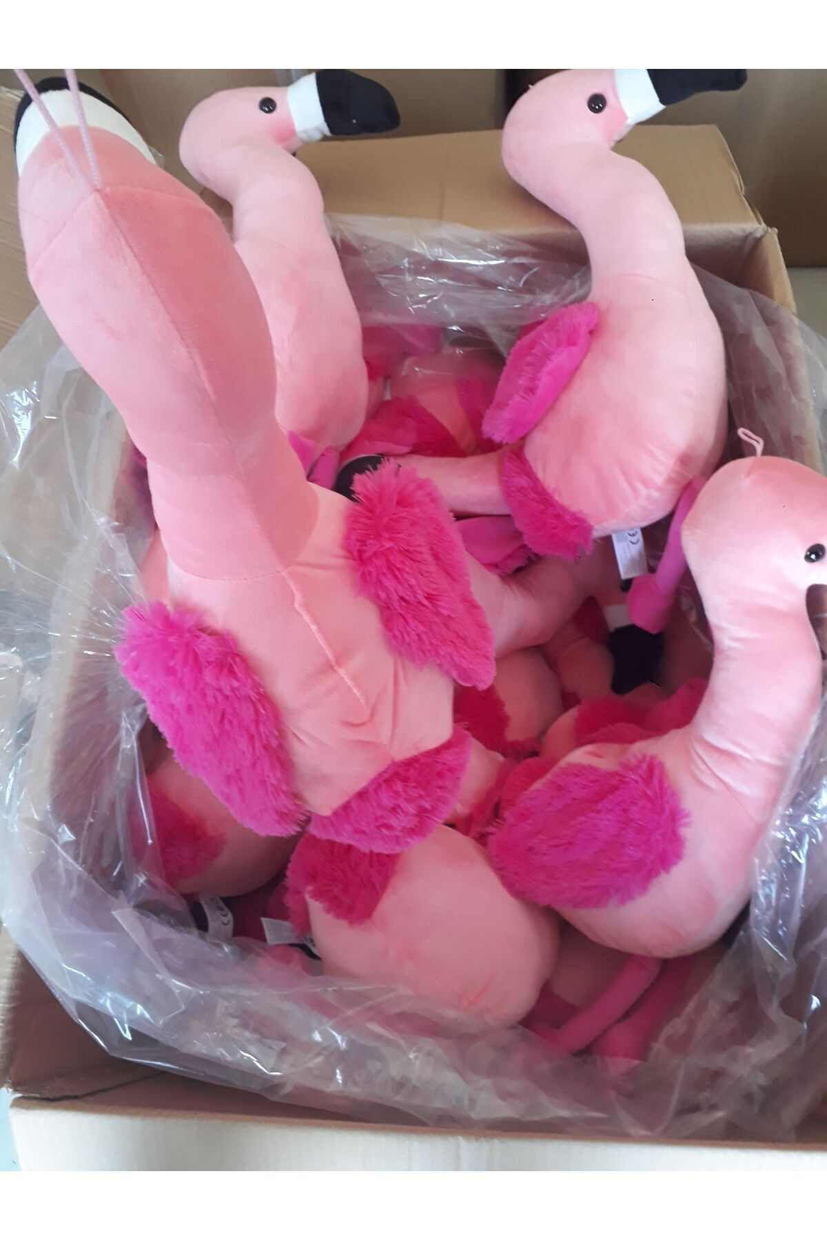 اسباب بازی های پشمی فلامینگو 45 سانتی متری اورجینال Halley Peluş Oyuncak