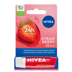 بالم لب نیوآ Nivea با رایحه توت‌فرنگی و درخشش ملایم ۴.۸ گرم
