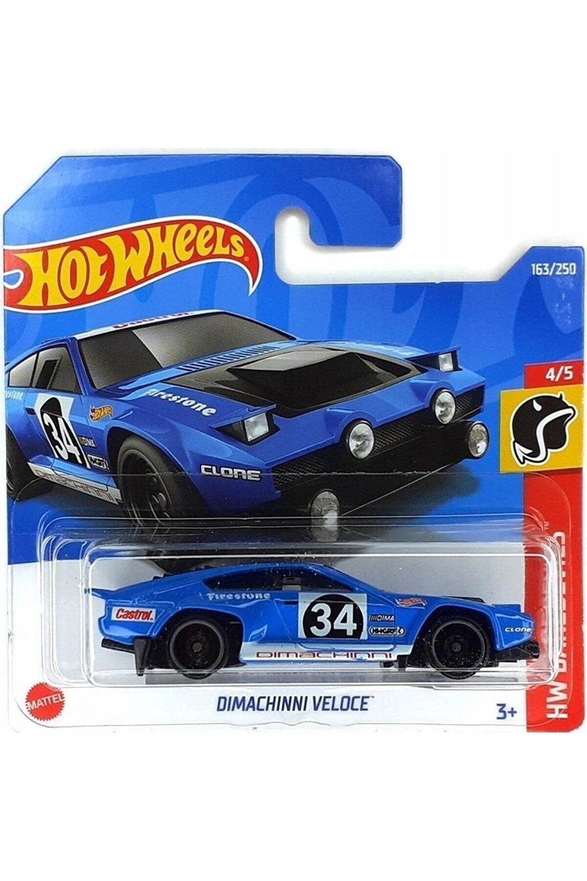 ماشین اسباب بازی اتومبیل های SINGLE DIMACHINNI VELOCE 5785 HCT34 هات ویلز اورجینال HOT WHEELS
